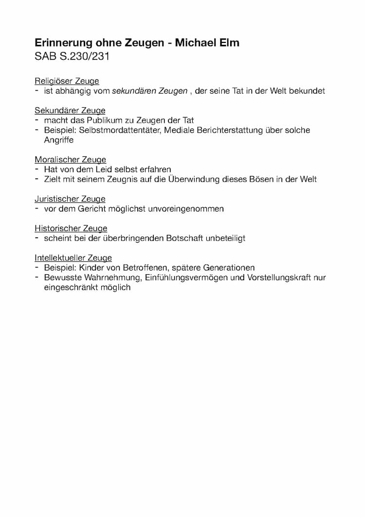 Know Erinnerung ohne Zeugen thumbnail
