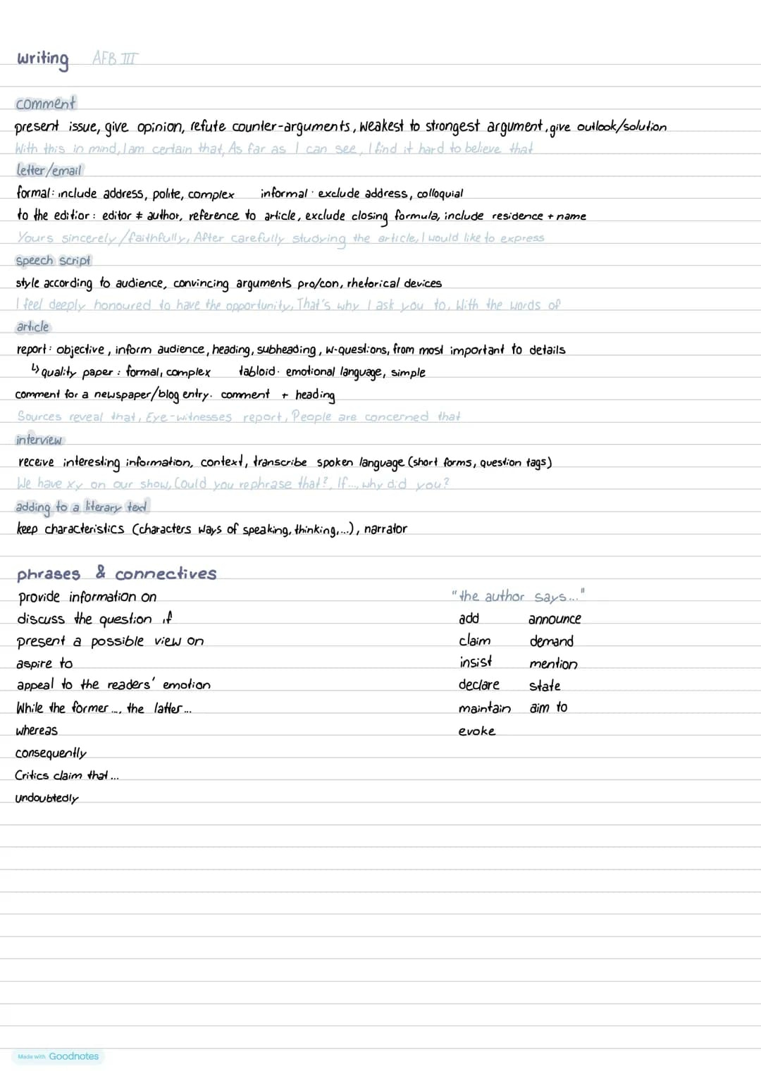 types of texts AFB I & IT
fictional
short story
novel
poem
drama
cartoon
↓ Summary ↓
Source
theme
retell content
-action
- contributing char