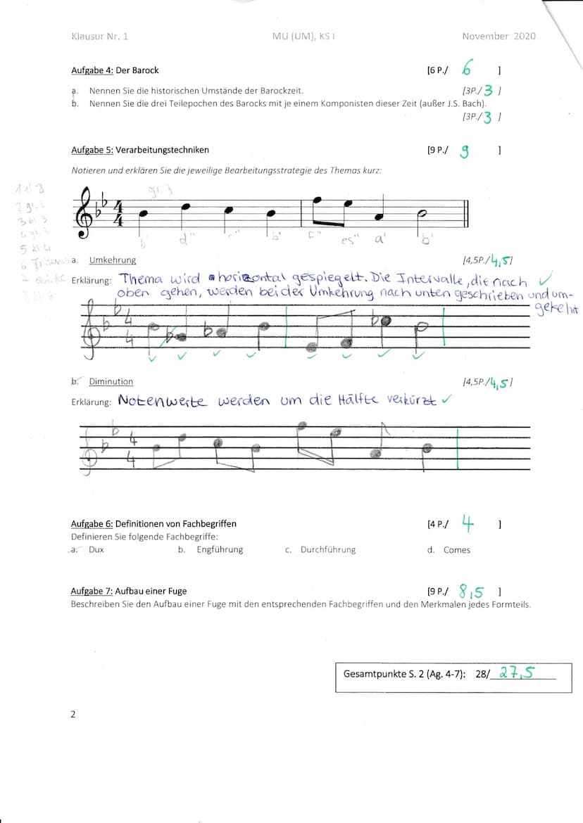Klausur Nr. 1
Vor- und Nachname:_ Clarissa Cerone
Aufgabe 1: Rhythmusdiktat
Notieren Sie den Rhythmus, der Ihnen diktiert wird.
4 d
Epoche
K