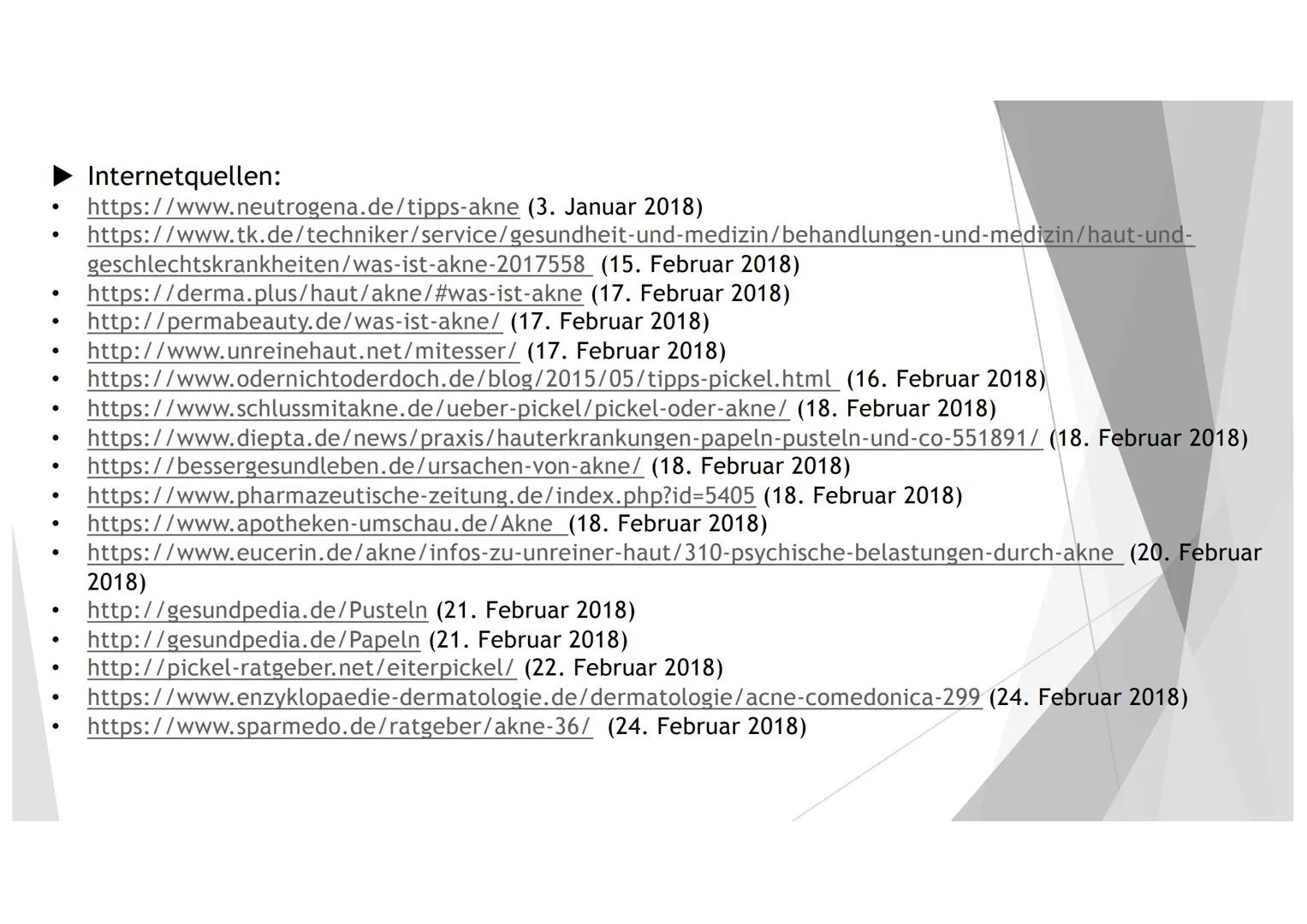 AKNE DIE GLIEDERUNG
1. DER EINSTIEG
2. GENERELLE INFORMATIONEN ZU AKNE
3.
4. DIE HAUT
5. DIE ENTSTEHUNG UND ARTEN VON LÄSIONEN
6.
DIE URSACH