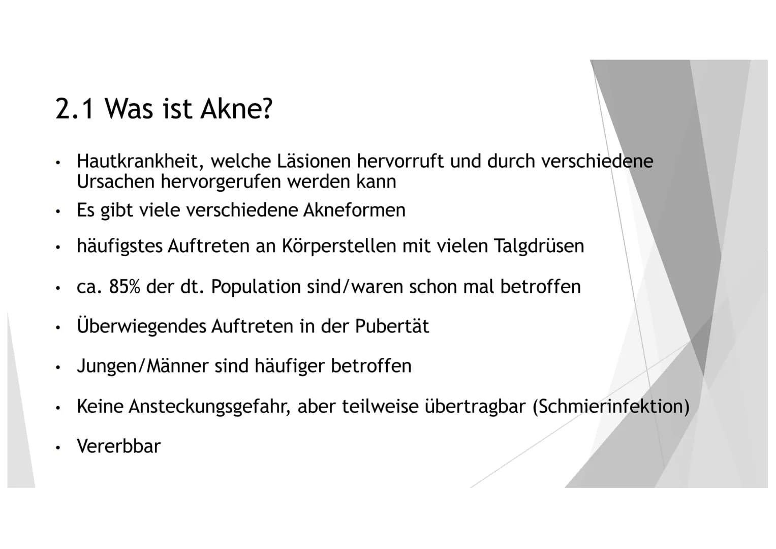 AKNE DIE GLIEDERUNG
1. DER EINSTIEG
2. GENERELLE INFORMATIONEN ZU AKNE
3.
4. DIE HAUT
5. DIE ENTSTEHUNG UND ARTEN VON LÄSIONEN
6.
DIE URSACH