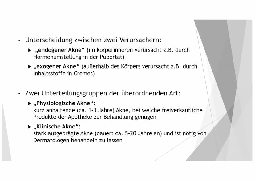 AKNE DIE GLIEDERUNG
1. DER EINSTIEG
2. GENERELLE INFORMATIONEN ZU AKNE
3.
4. DIE HAUT
5. DIE ENTSTEHUNG UND ARTEN VON LÄSIONEN
6.
DIE URSACH