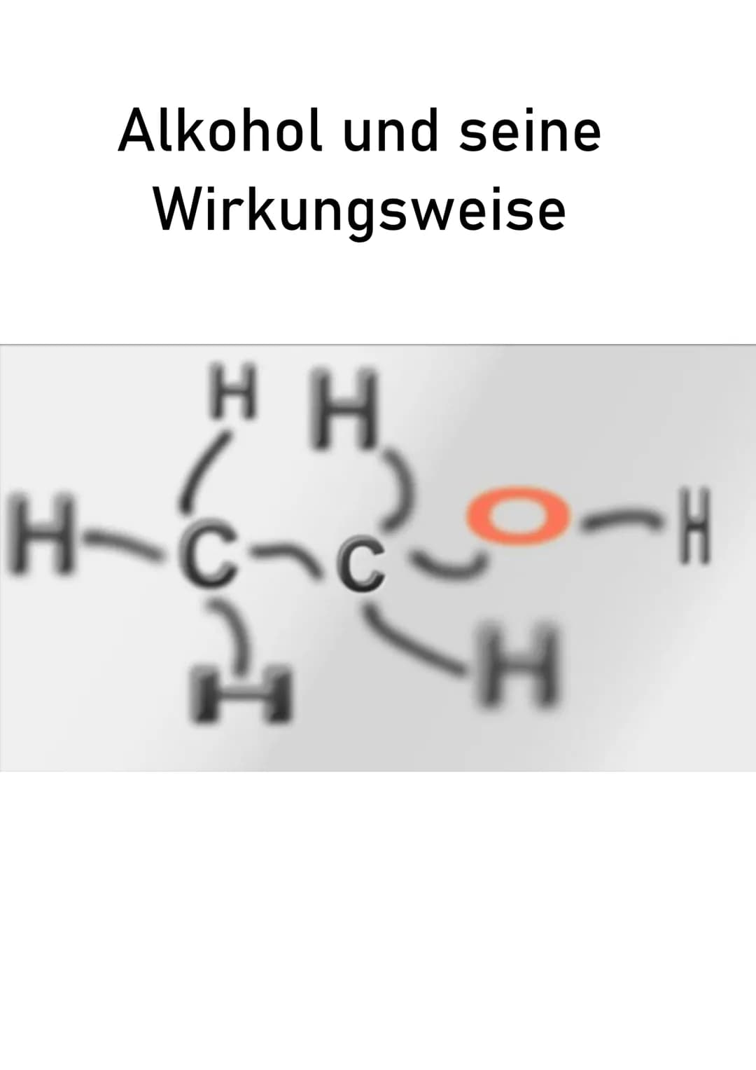 Alkohol und seine
Wirkungsweise
H H
H-CH
н-с-с
H
н Gymnasium der Stadt
Facharbeit
Alkohol und seine Wirkungsweise
In Bezug zu Daphnien
Verfa