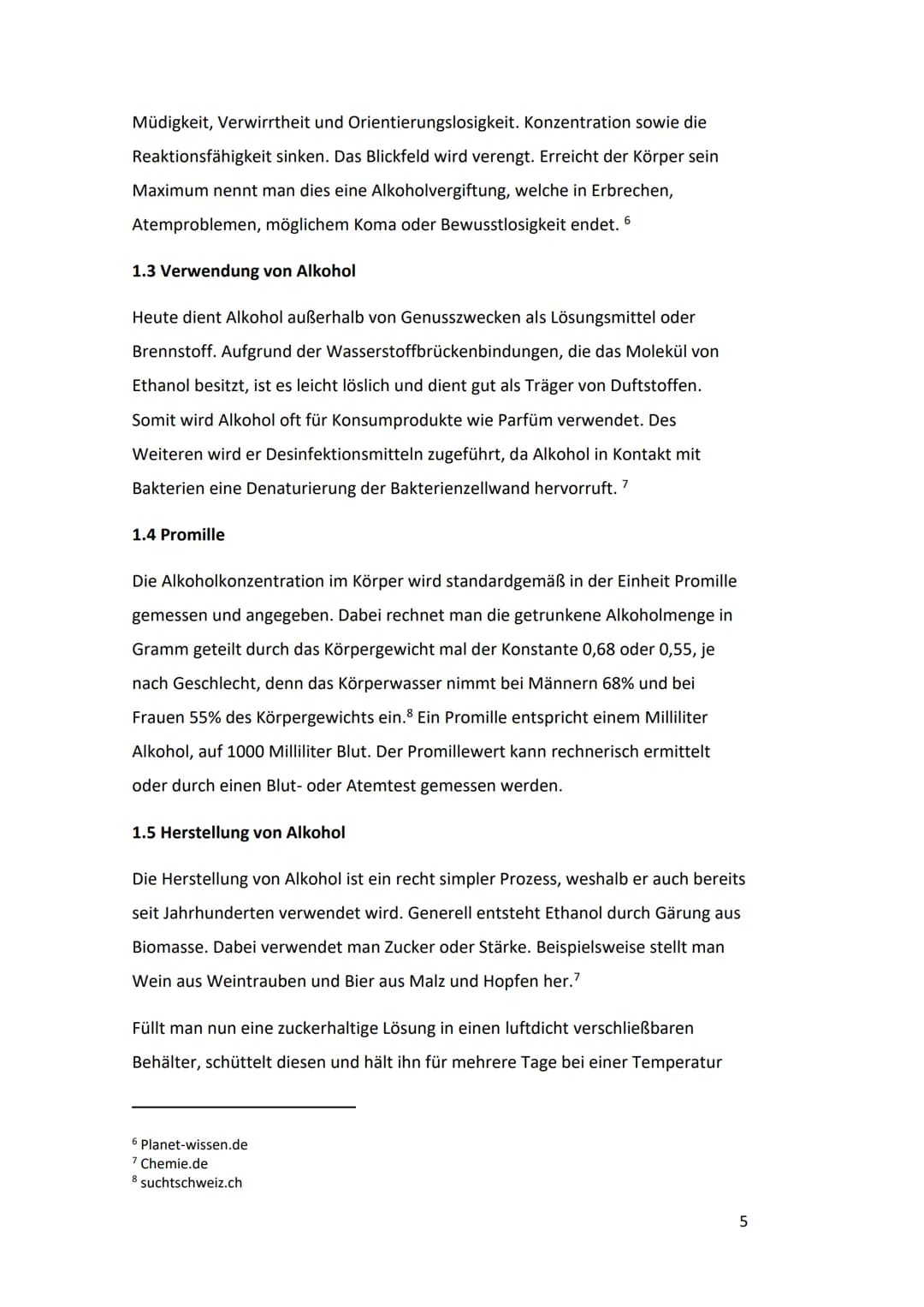 Alkohol und seine
Wirkungsweise
H H
H-CH
н-с-с
H
н Gymnasium der Stadt
Facharbeit
Alkohol und seine Wirkungsweise
In Bezug zu Daphnien
Verfa