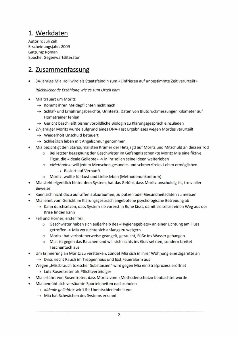 Abi 2023 - Corpus Delicti
Inhaltsverzeichnis
1. Werkdaten..........
2. Zusammenfassung..
3. Figuren......
3.1.
Mia Holl
3.2.
Moritz Holl.
3.