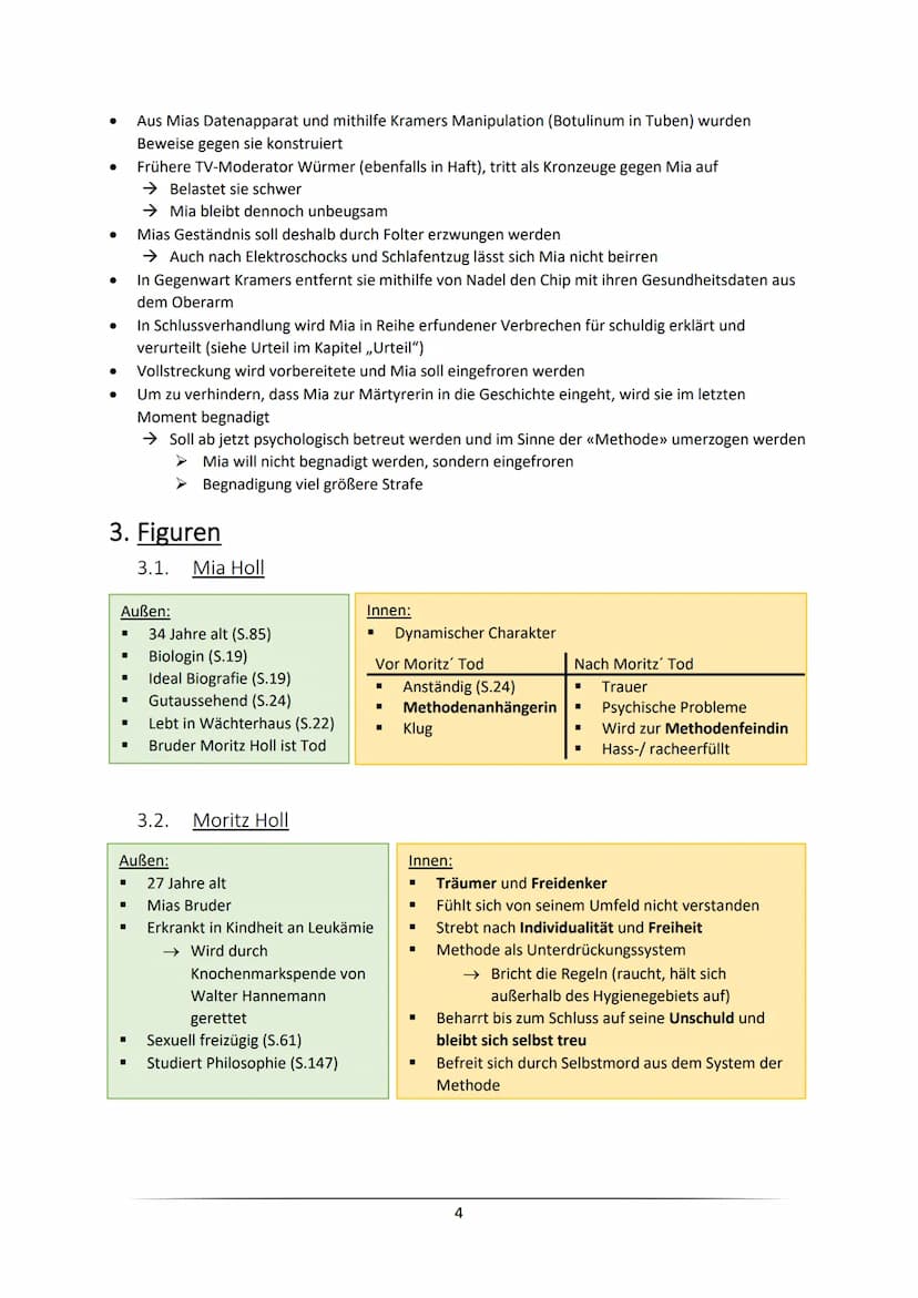 Abi 2023 - Corpus Delicti
Inhaltsverzeichnis
1. Werkdaten..........
2. Zusammenfassung..
3. Figuren......
3.1.
Mia Holl
3.2.
Moritz Holl.
3.