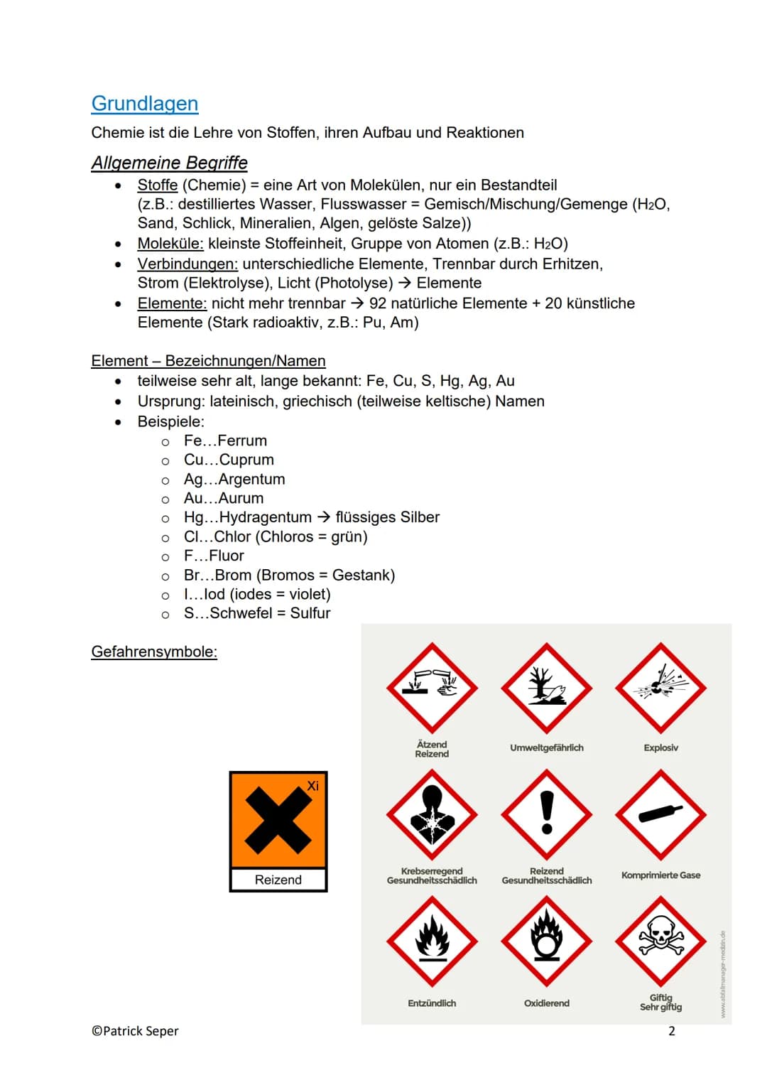 Zusammenfassung: Chemie
Inhaltsverzeichnis:
Grundlagen..
Atome/Atombau
Stoffarten........
Chemische Vorgänge....
Wichtige Rohstoffe und Zwis
