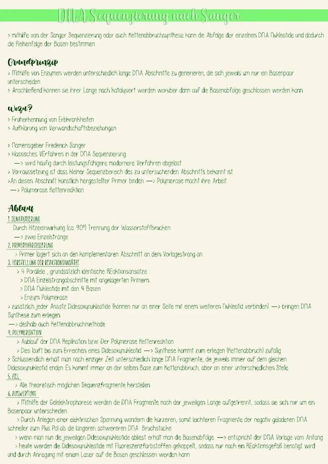 Know DNA Sequenzierung nach Sanger thumbnail