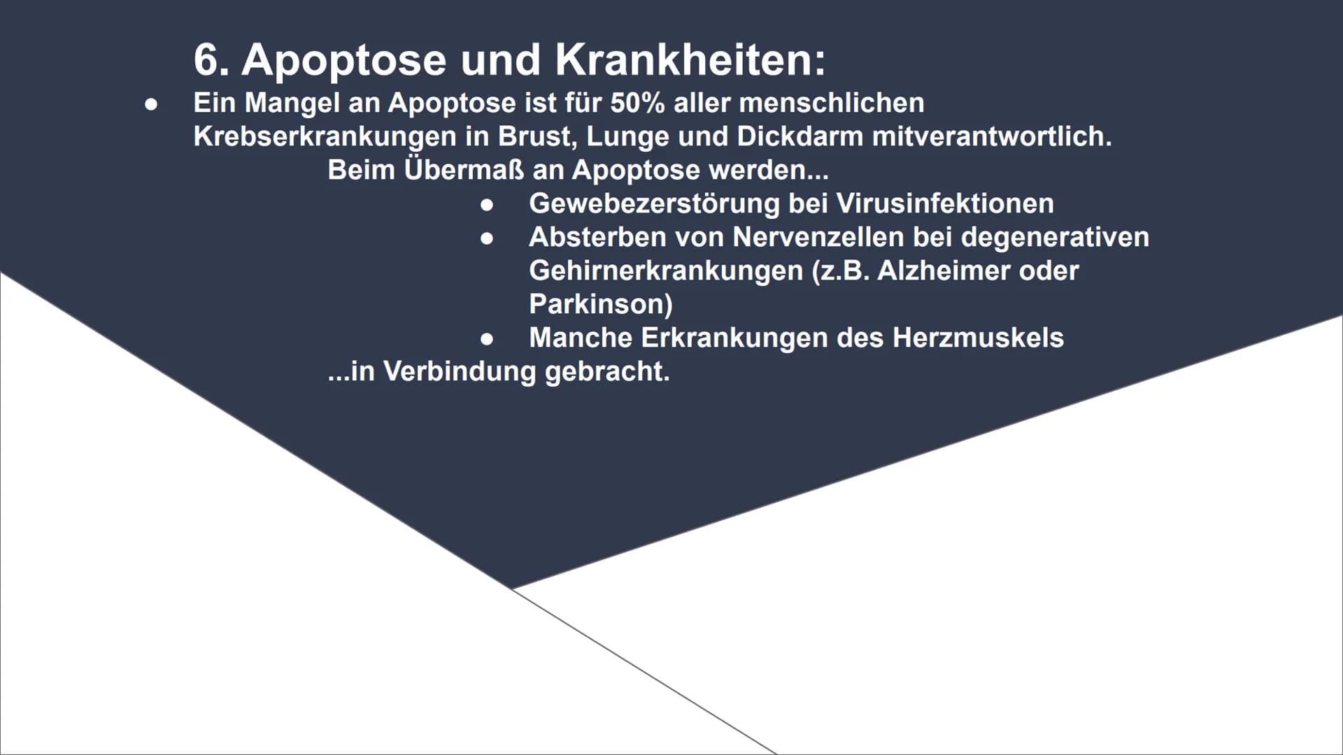 Apoptose
Genetisch Programmierter Zelltod Inhalt:
1. Zelltod
2. Apoptose und Nekrose im Vergleich
Schaubild 1.
3. Apoptose
4. Ablauf
Schaubi