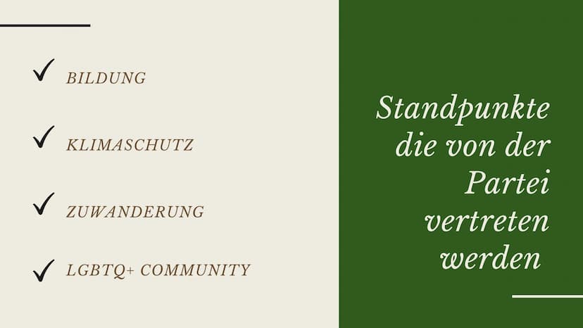 VON JULIA UND NEJLA
Bündnis
90/Die
Grünen
Die Politische Partei DIE
GRÜNDUNG
DIE GRÜNEN UND BÜNDNIS 90
Die Grünen wurden Januar 1980 in Karl