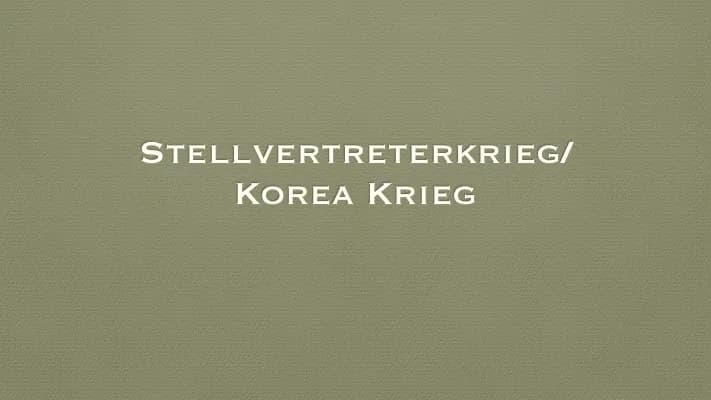 Know Koreakrieg/Stellvertreterkrieg  thumbnail