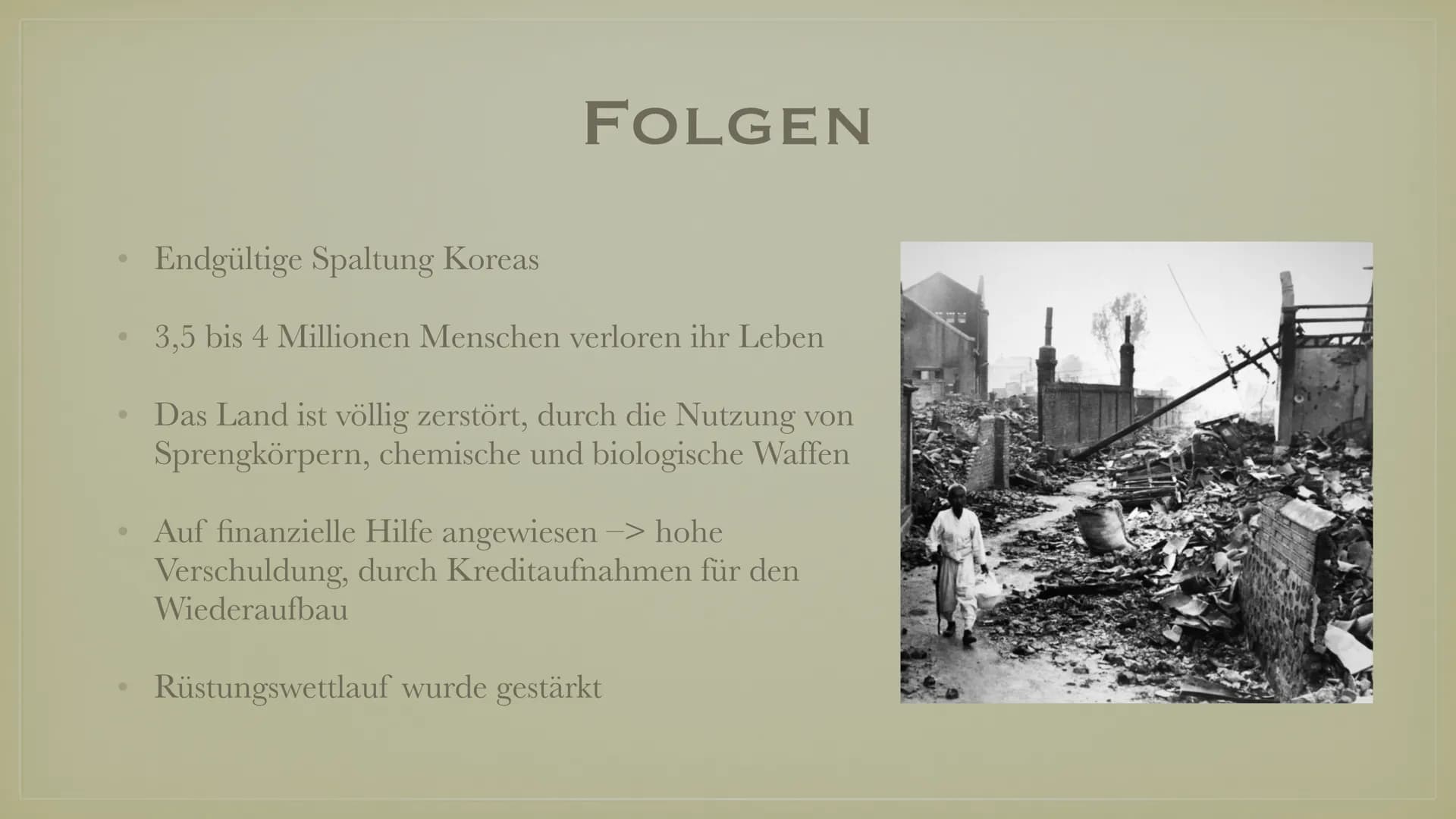 STELLVERTRETERKRIEG/
KOREA KRIEG ●
Definition vom Stellvertreterkrieg
Allgemeine Infos zum Koreakrieg
• Vorgeschichte zum Koreakrieg
●
• Kri
