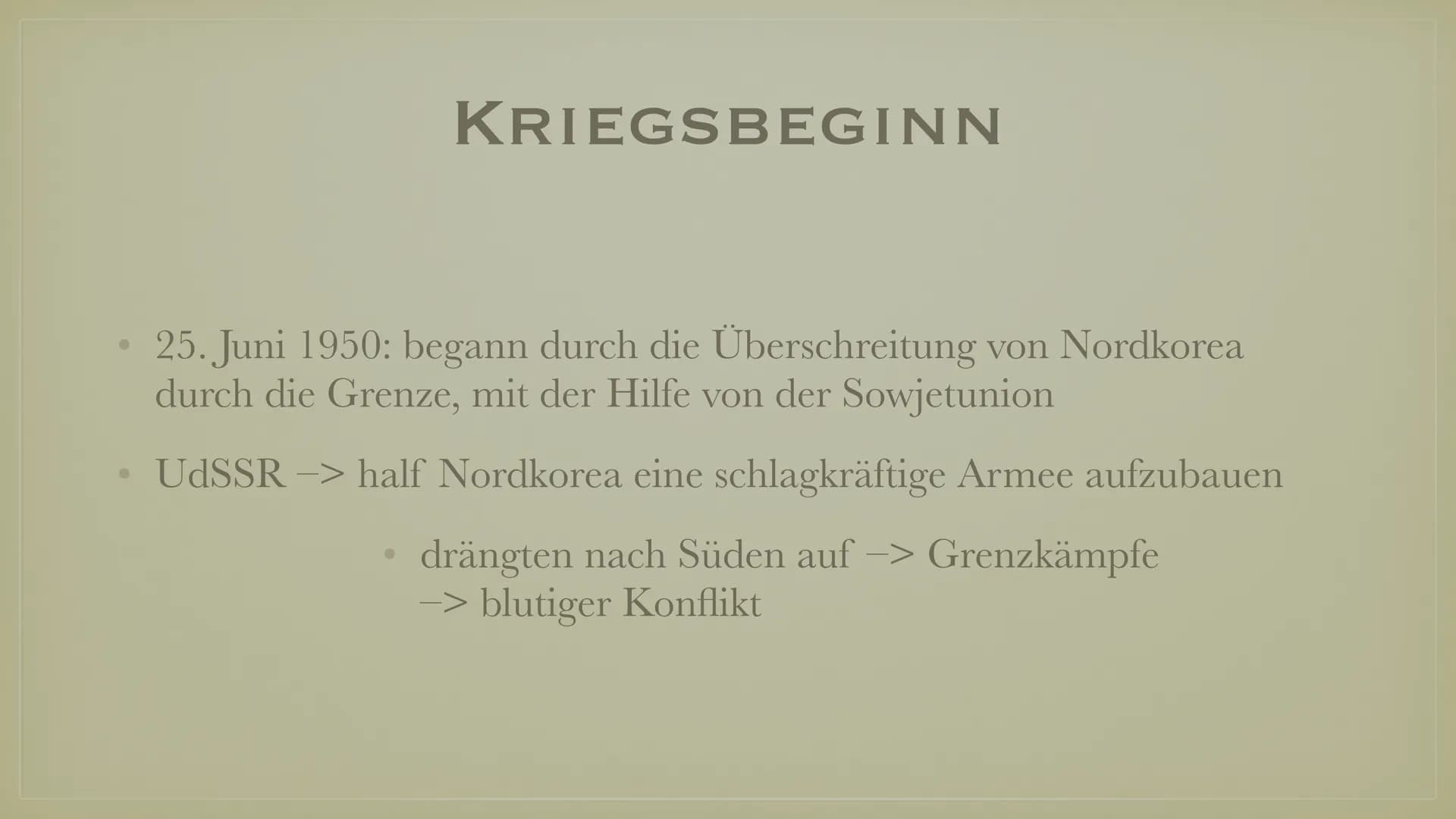 STELLVERTRETERKRIEG/
KOREA KRIEG ●
Definition vom Stellvertreterkrieg
Allgemeine Infos zum Koreakrieg
• Vorgeschichte zum Koreakrieg
●
• Kri