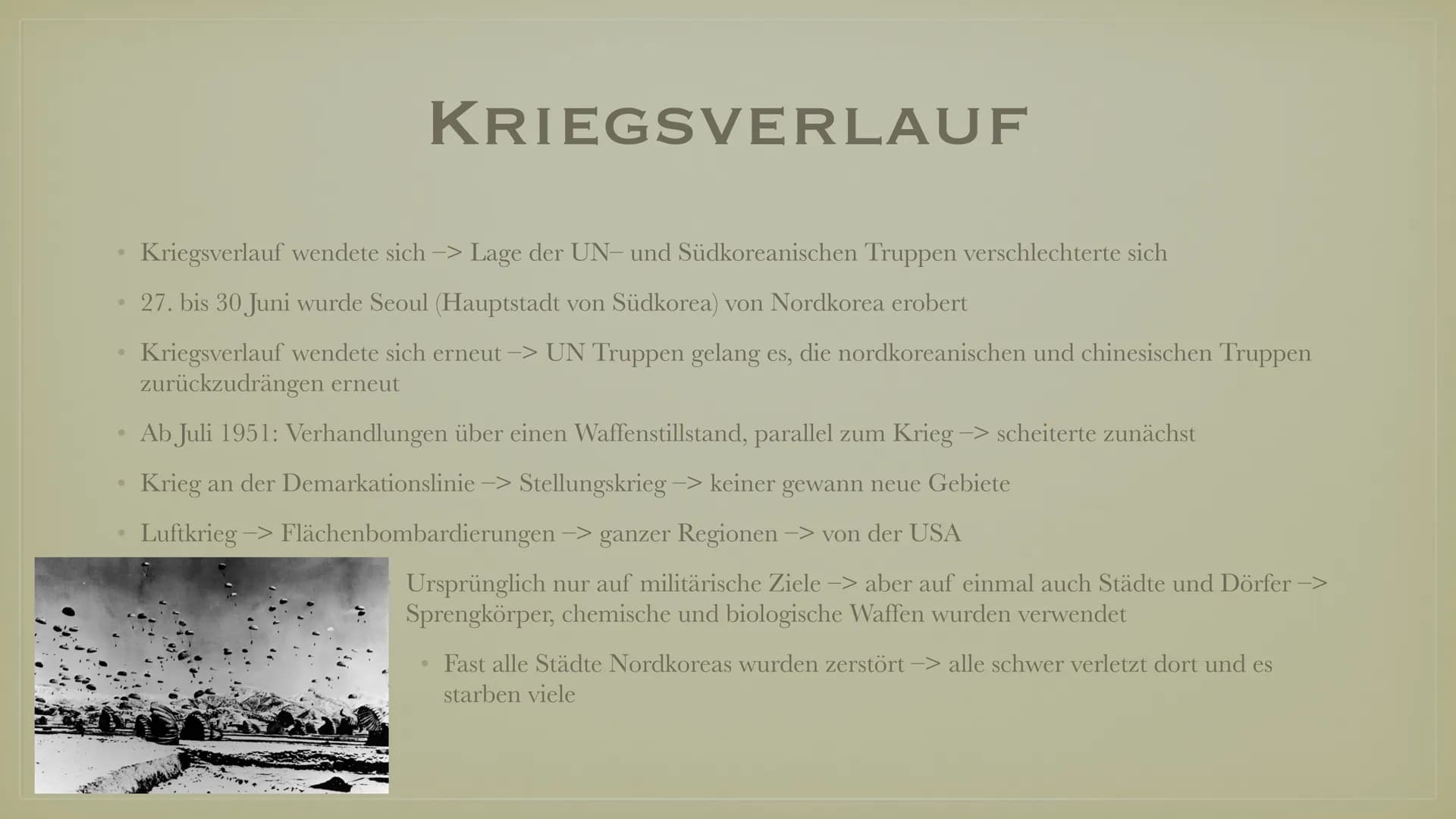 STELLVERTRETERKRIEG/
KOREA KRIEG ●
Definition vom Stellvertreterkrieg
Allgemeine Infos zum Koreakrieg
• Vorgeschichte zum Koreakrieg
●
• Kri