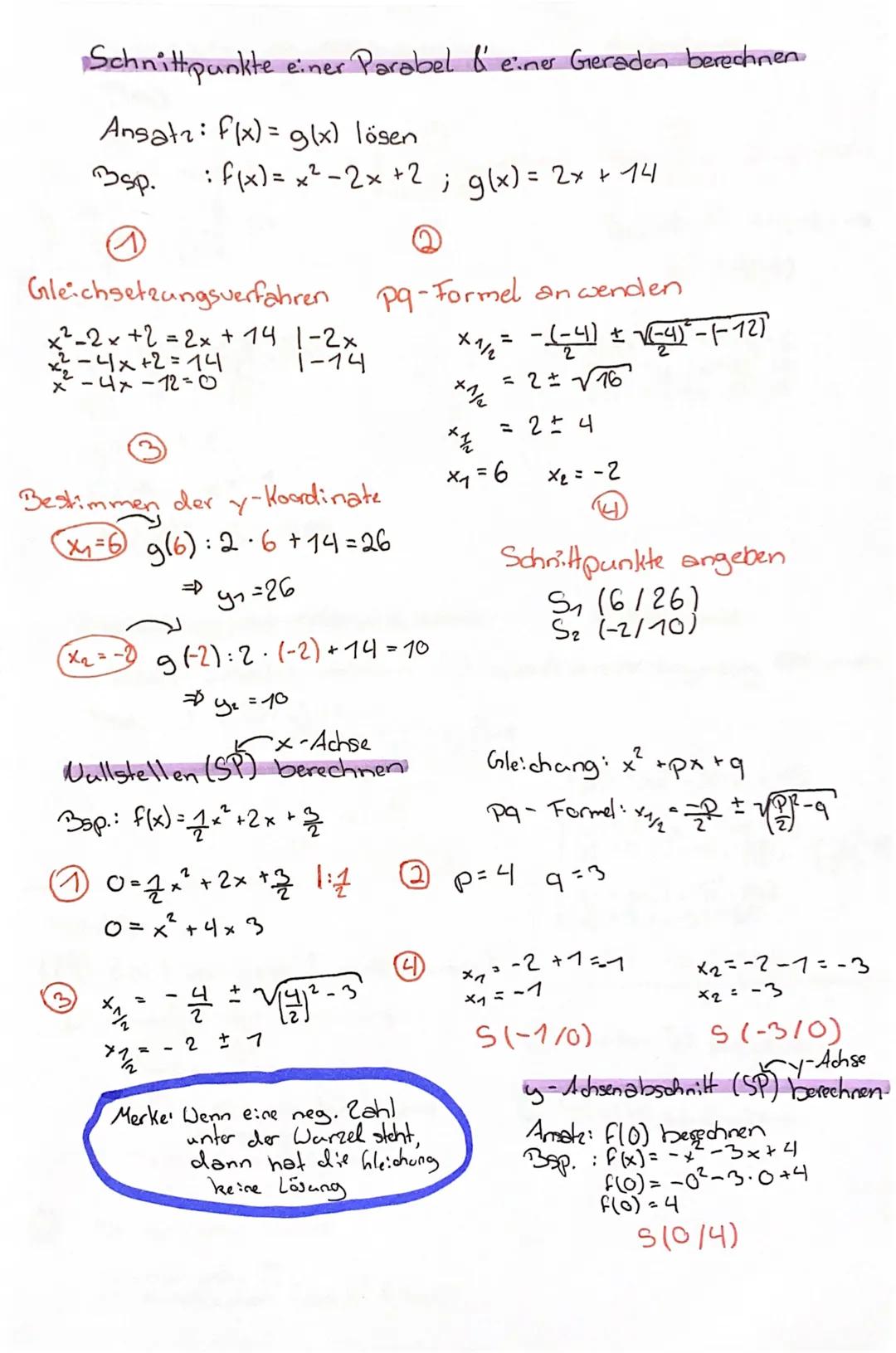 Mat
# Quadratische Funktion
Funktionsgleichung aus 3 Punkten / aus dem Scheitel punkt
& einem weiteren Punkt berechnen
Ansatz: F(x)=ax+bx+c 