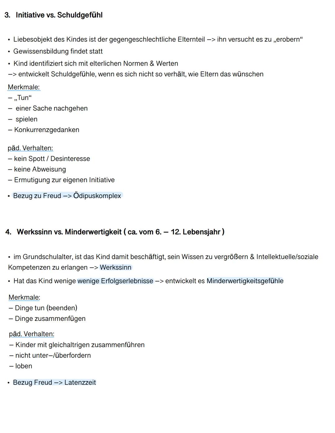 1. Erziehung in der Familie
2. Freuds psychosexueller Erklärungsansatz
3. Eriksons psychosozialer Erklärungsansatz
4. Kognitive Entwicklung 