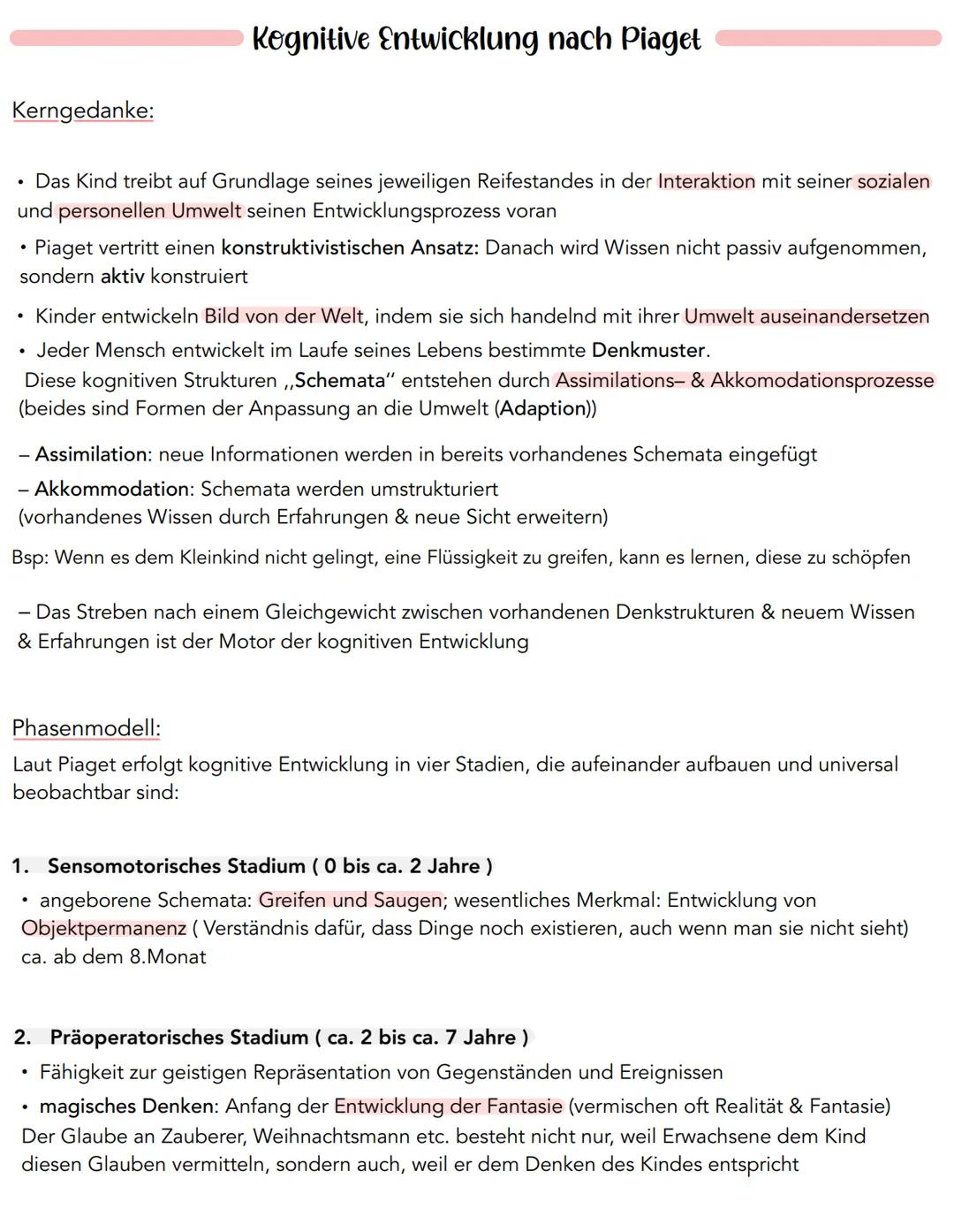 1. Erziehung in der Familie
2. Freuds psychosexueller Erklärungsansatz
3. Eriksons psychosozialer Erklärungsansatz
4. Kognitive Entwicklung 