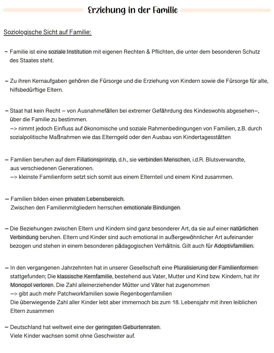 1. Erziehung in der Familie
2. Freuds psychosexueller Erklärungsansatz
3. Eriksons psychosozialer Erklärungsansatz
4. Kognitive Entwicklung 