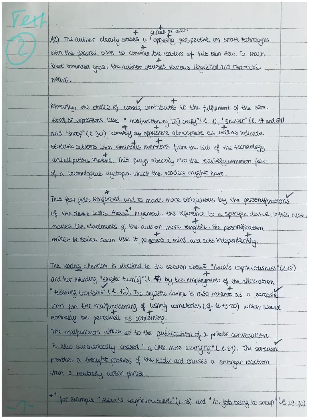 Text
1
2) analysis:
lysis: means to help convivice the reader of a critical view
+
In his article, the author employs many different means a