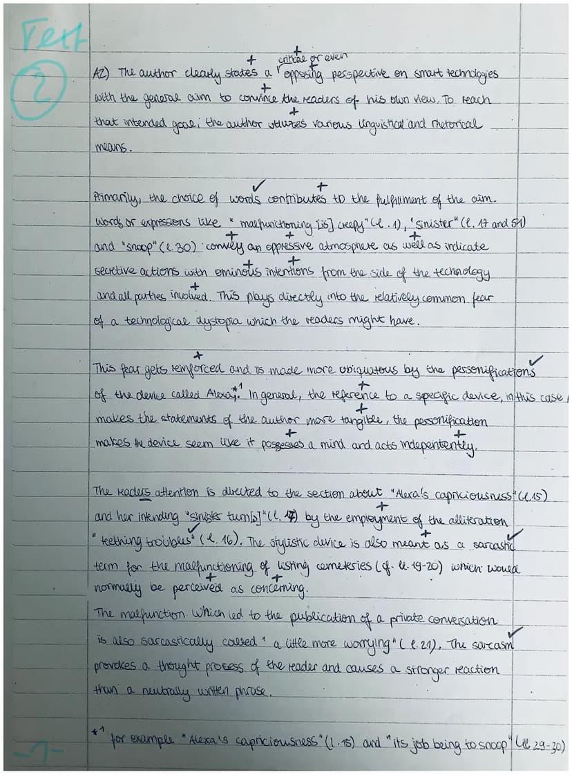 Text
1
2) analysis:
lysis: means to help convivice the reader of a critical view
+
In his article, the author employs many different means a