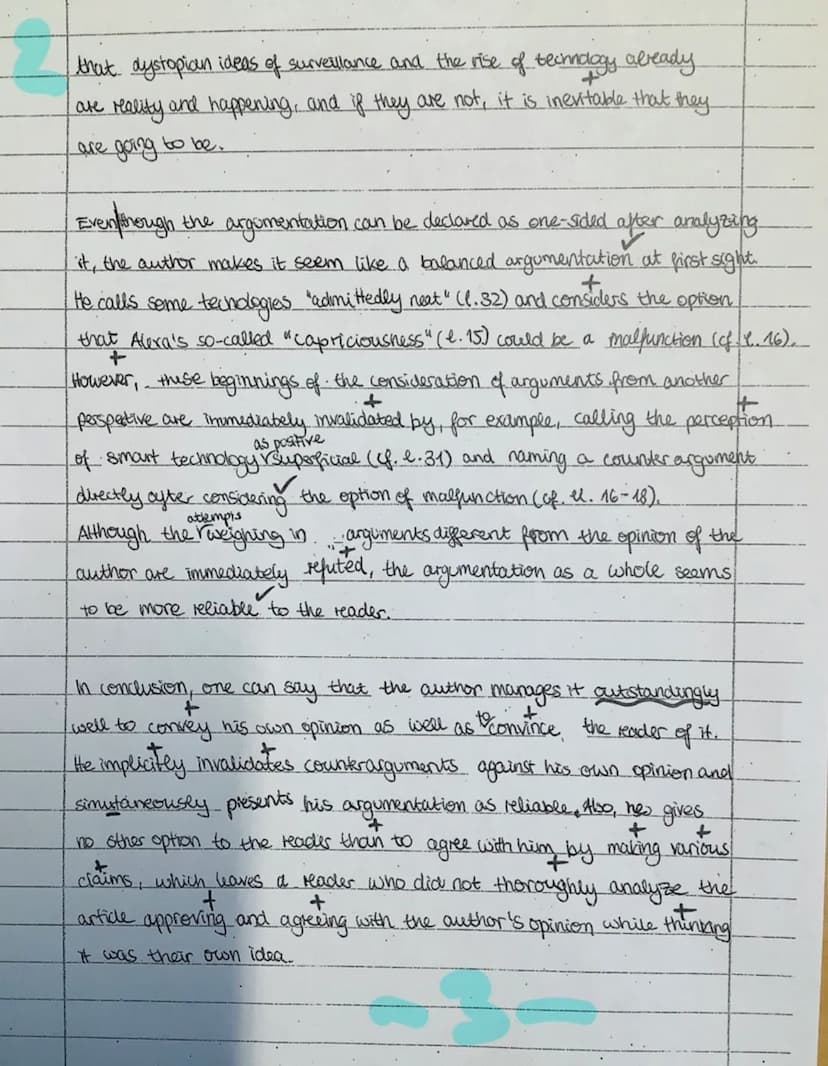 Text
1
2) analysis:
lysis: means to help convivice the reader of a critical view
+
In his article, the author employs many different means a