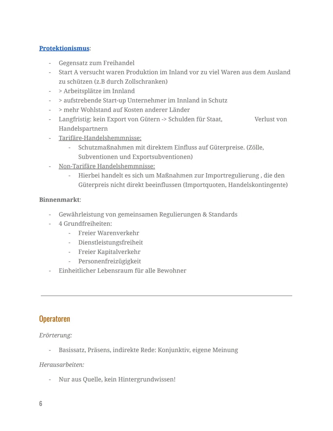 Check-Liste:
Globalisierung
0
Außenhandelstheorien
Vorteile Freihandel
Vorteile Protektionismus
WTO und Kritik
Lieferkettengesetz Vorteile
L