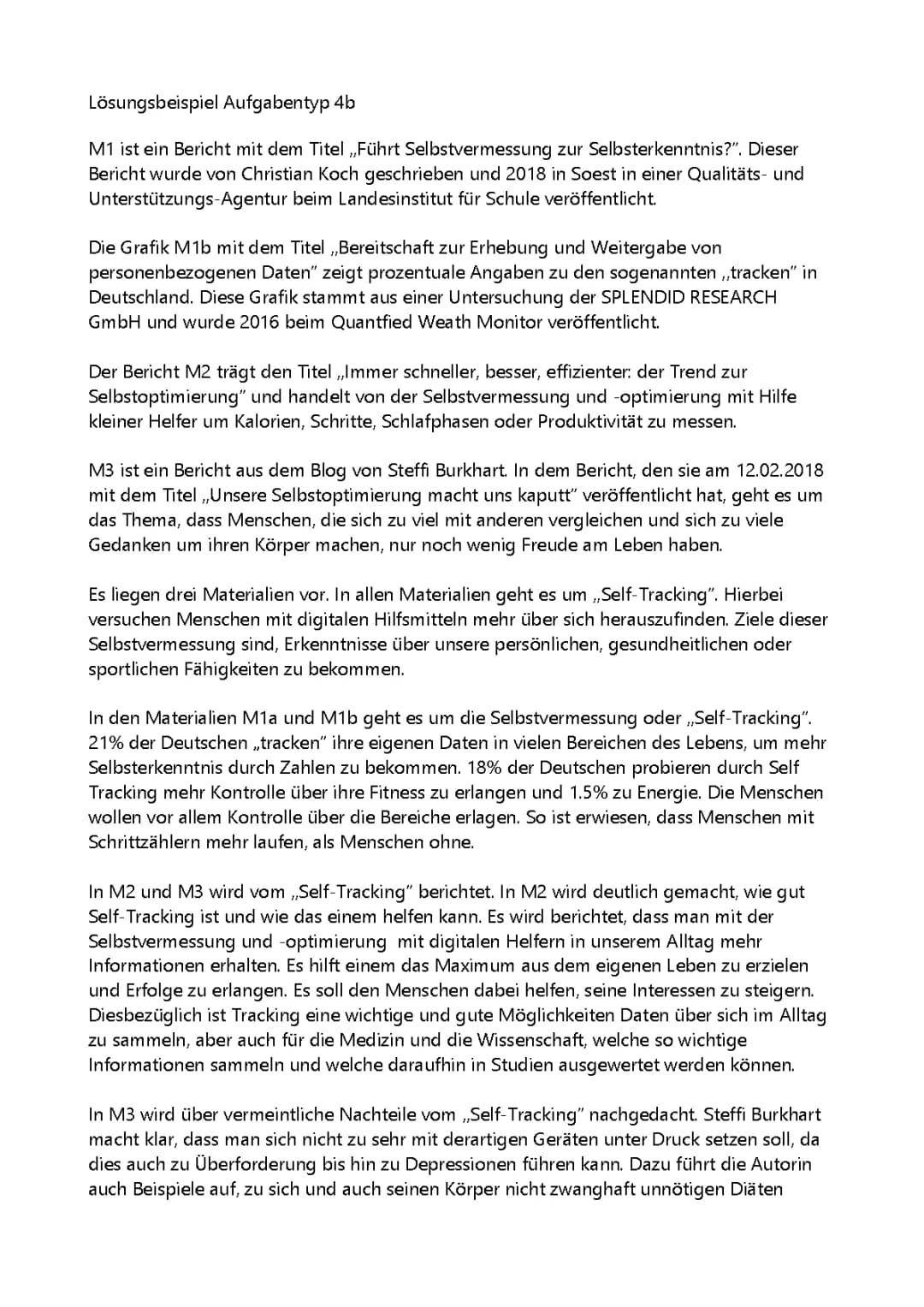 Aufgabentyp 4b Deutsch NRW: Smartphone unser ständiger Begleiter