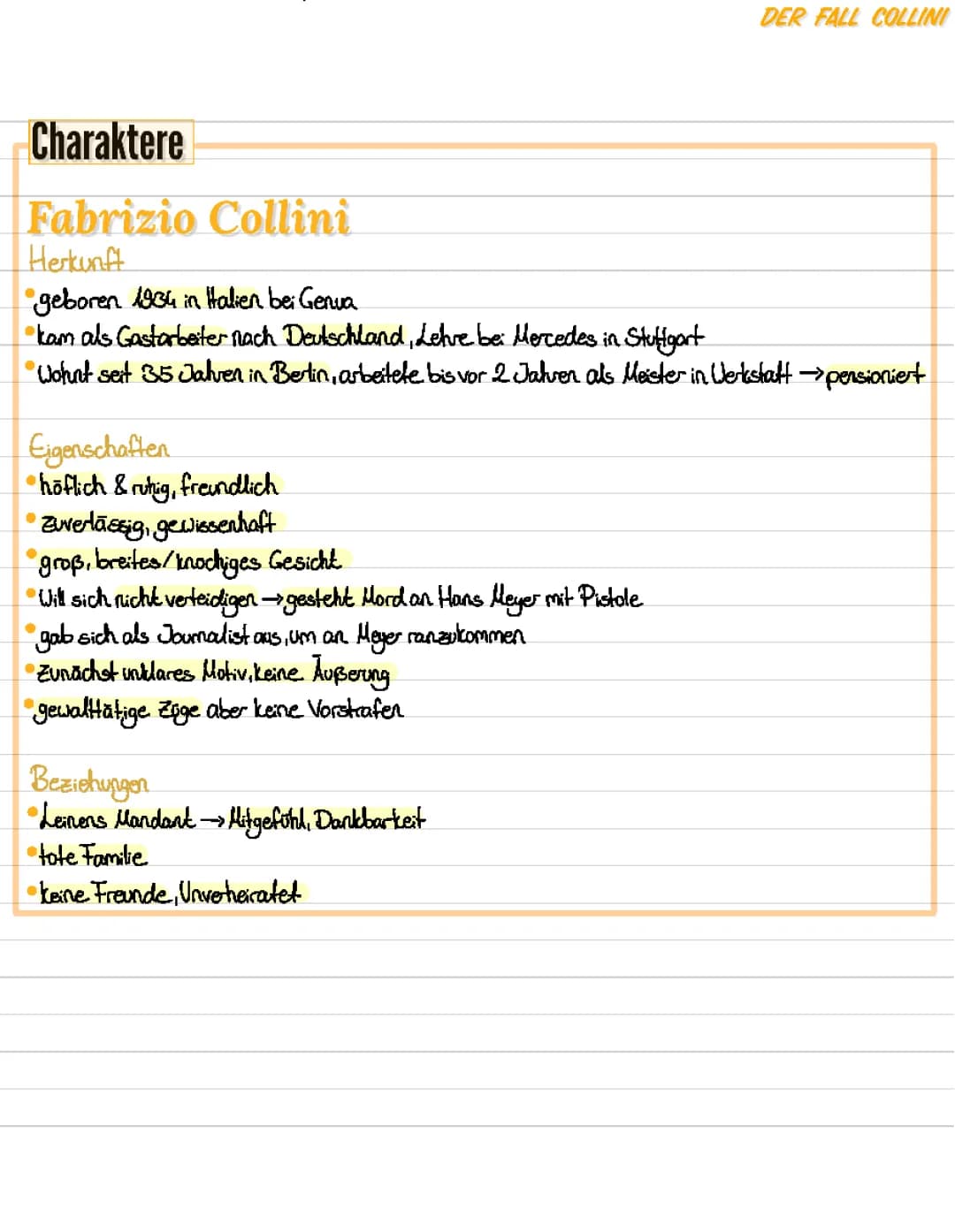 Der Fall Collini (Abitur)