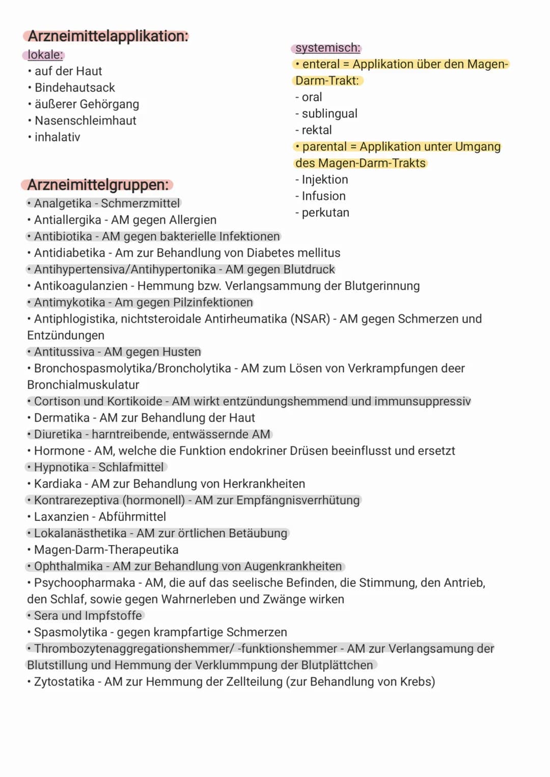 Arzneimittelbegriff:
• Arzneimittel sind (zubereitete) Stoffe die ...
-... zur Heilung, Verhütung, Linderung oder Erkennung von Krankheiten 