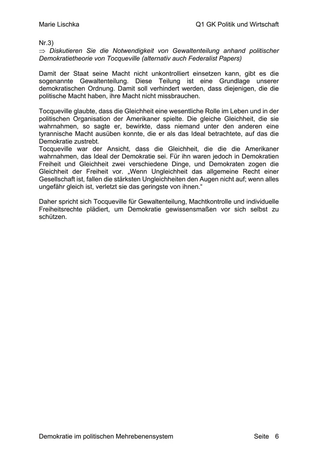 Verfassung und Verfassungswirklichkeit:
Rechtsstaatlichkeit und
Verfassungskonflikte
Marie Lischka
Q1
Herr Prechtl
Ausarbeitung
Politik und 