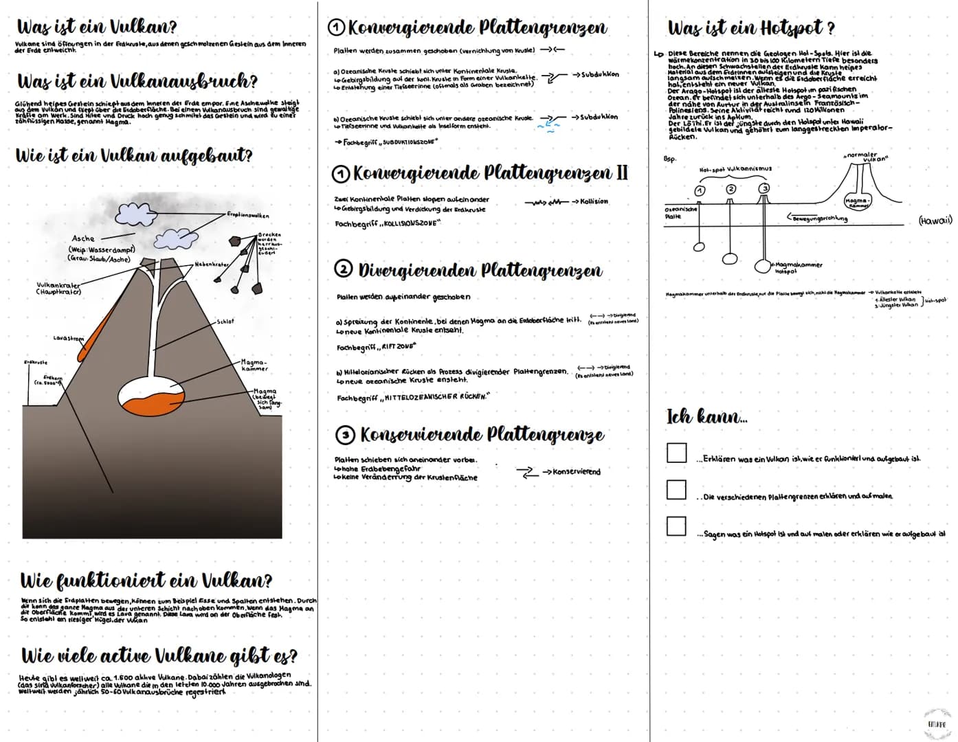Was ist ein Vulkan?
Vulkane sind öffnungen in der Erdkruste, aus denen geschmolzenen Gestein aus dem Inneren
der Erde entweicht.
Was ist ein