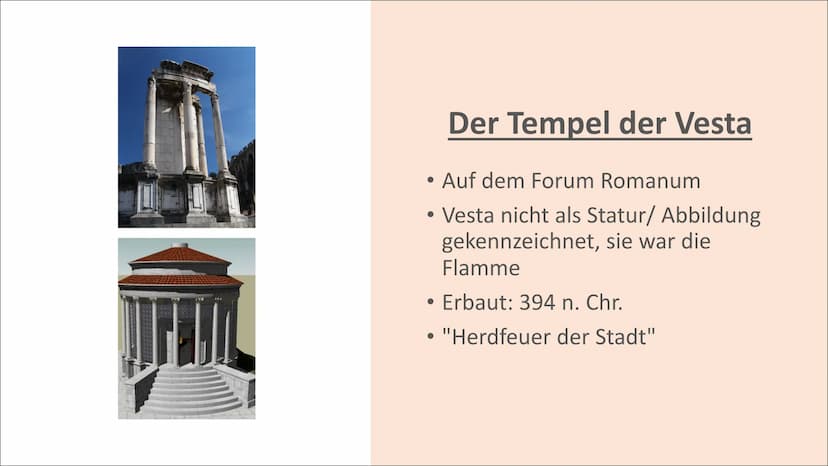 
<h2 id="gttinvesta">Göttin Vesta</h2>
<p>Die vestalinnen waren die Priesterinnen der Göttin Vesta. Diese Göttin war die keusche Göttin des 