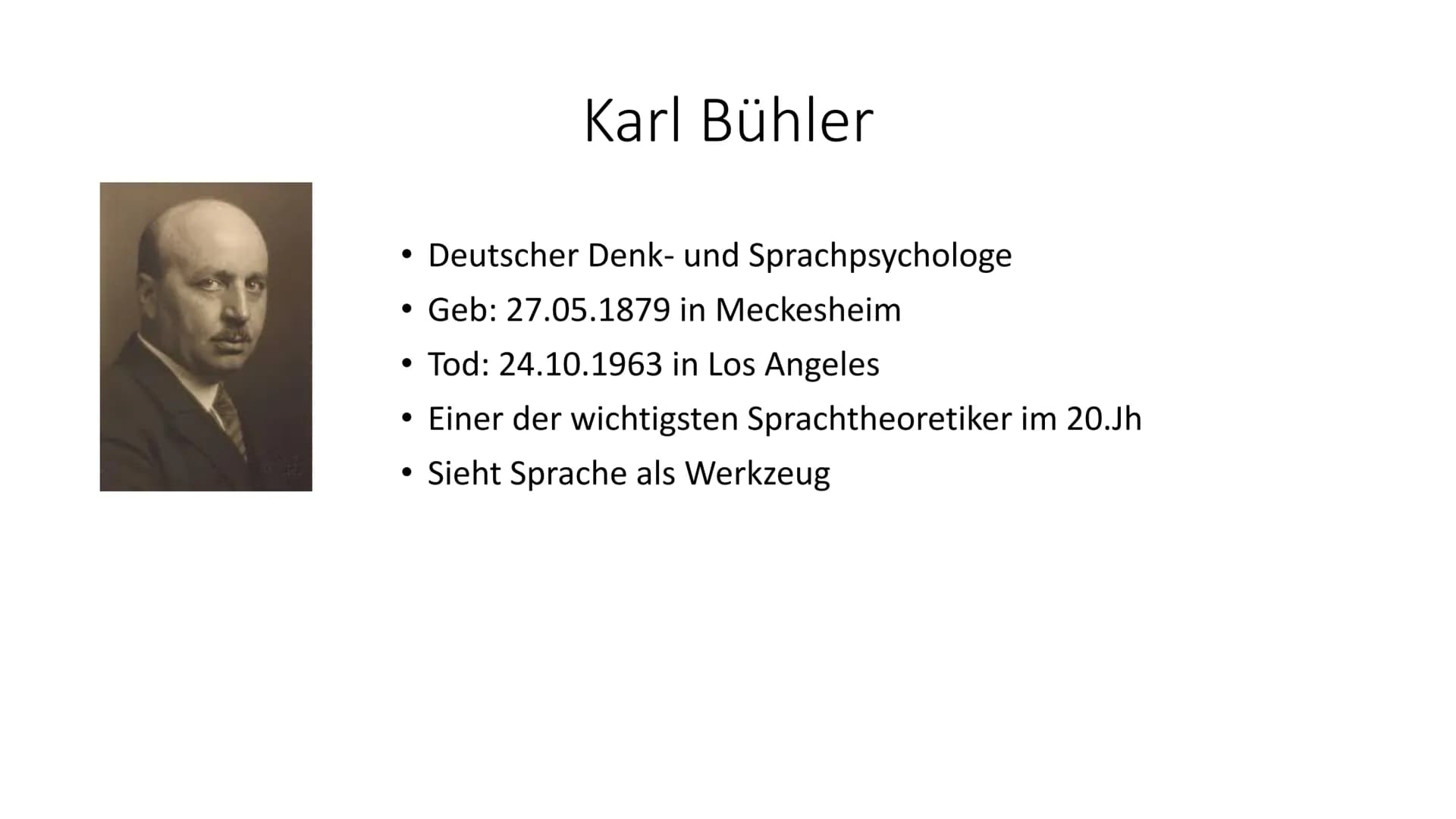 Das Organon-Kommunikationsmodell von
Karl Bühler Gliederung
1. Was ist ein Kommunikationsmodell überhaupt
2. Karl Bühler
3. Das Organon-Mode