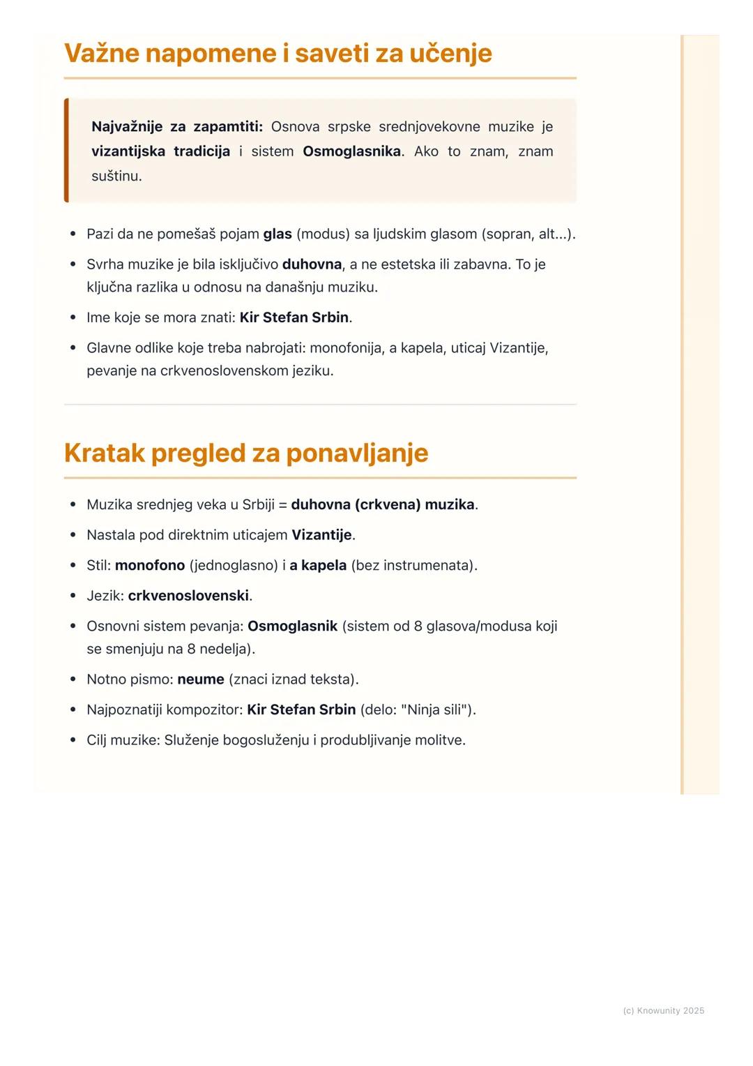 # Srpska srednjovekovna
muzika

Uvod u srpsku srednjovekovnu muziku

Srpska muzika u srednjem veku je bila skoro isključivo duhovna, tj. crk