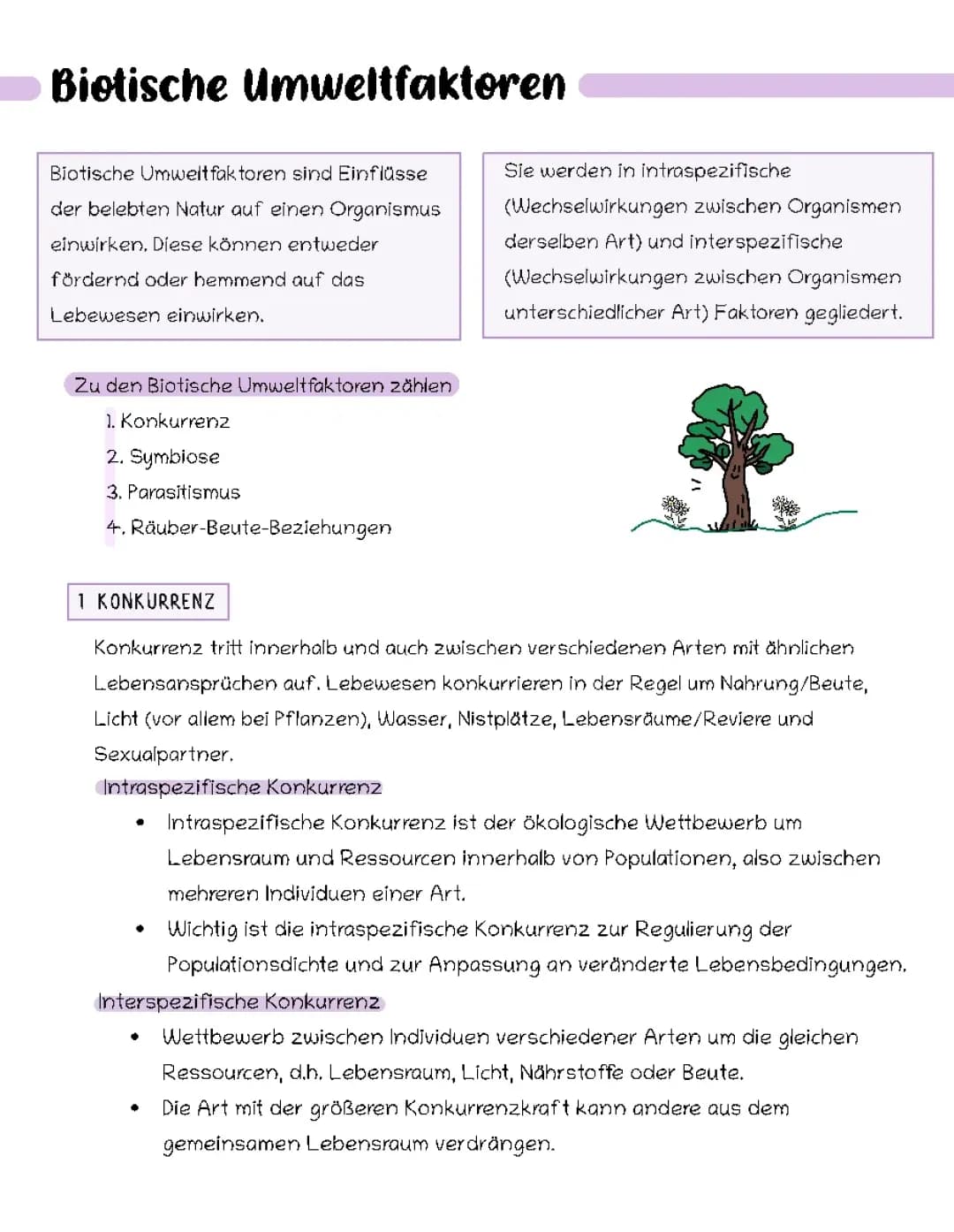 Biotische Umweltfaktoren