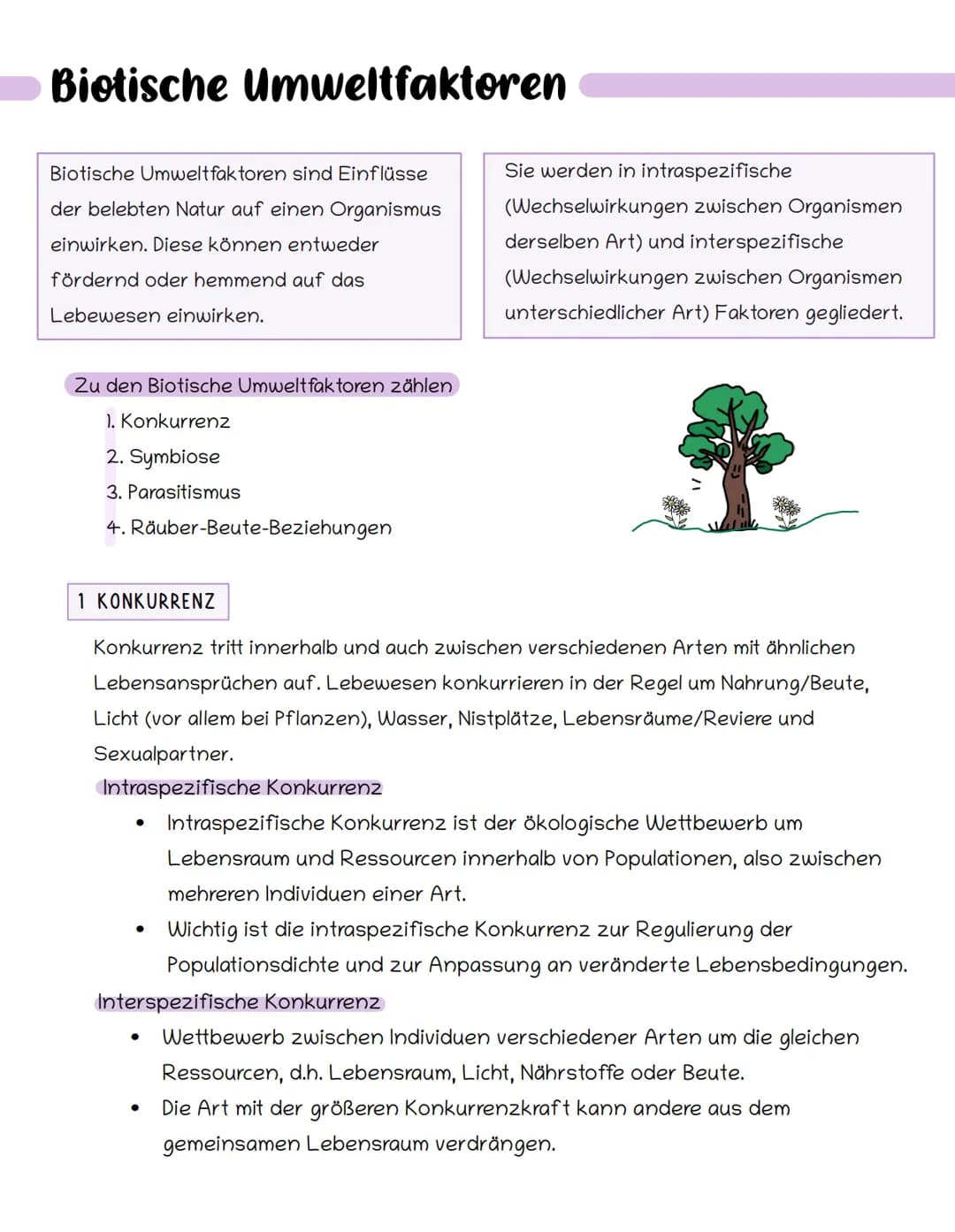 Bietische Umweltfaktoren
Biotische Umweltfaktoren sind Einflüsse
der belebten Natur auf einen Organismus
einwirken. Diese können entweder
fö
