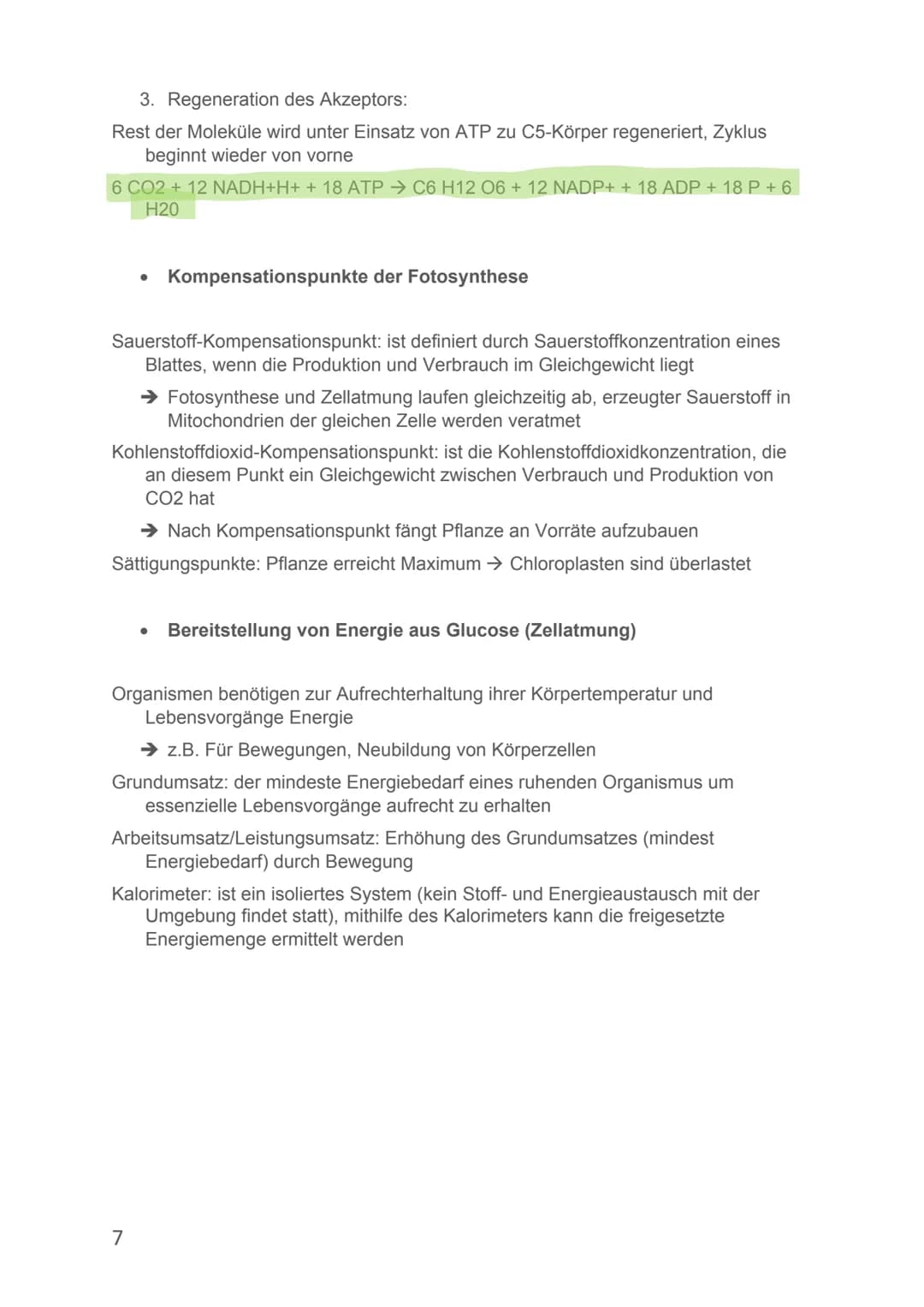 Von Alicia-Loreen Bitter
Biologie Lernzettel
Fotosynthese
Ist der zentrale Stoffwechselvorgang der Erde, Voraussetzung für erdliches
Leben
E