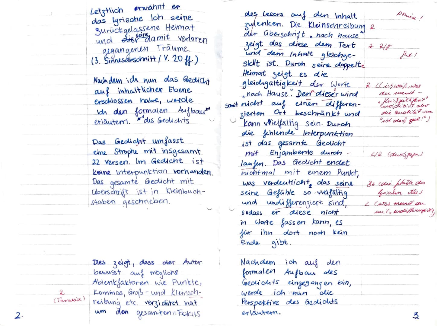 C
Bewertungsbogen/EWH Gedichtanalyse 04.12.2020
1. Verstehensleistung
Aufgabe 1
Die Schülerin/der Schüler...
formuliert einen vollständigen 