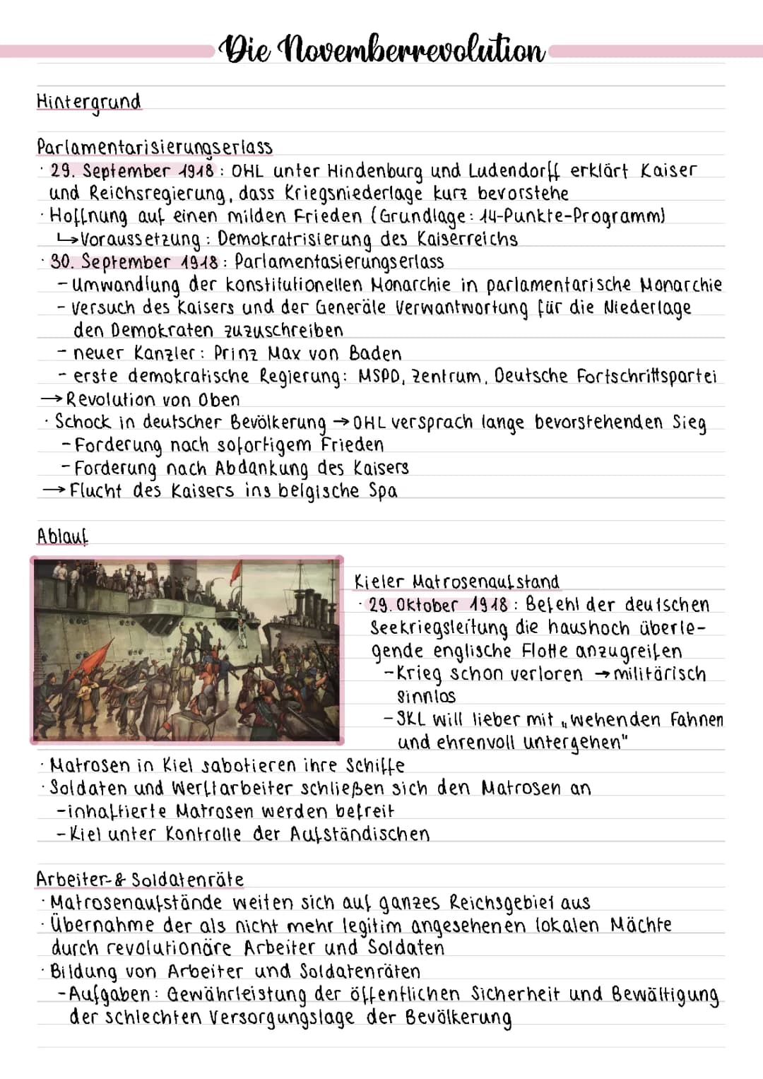 Novemberrevolution/Weimarer Republik/Versailler Vertrag/Krisenjahr 1923