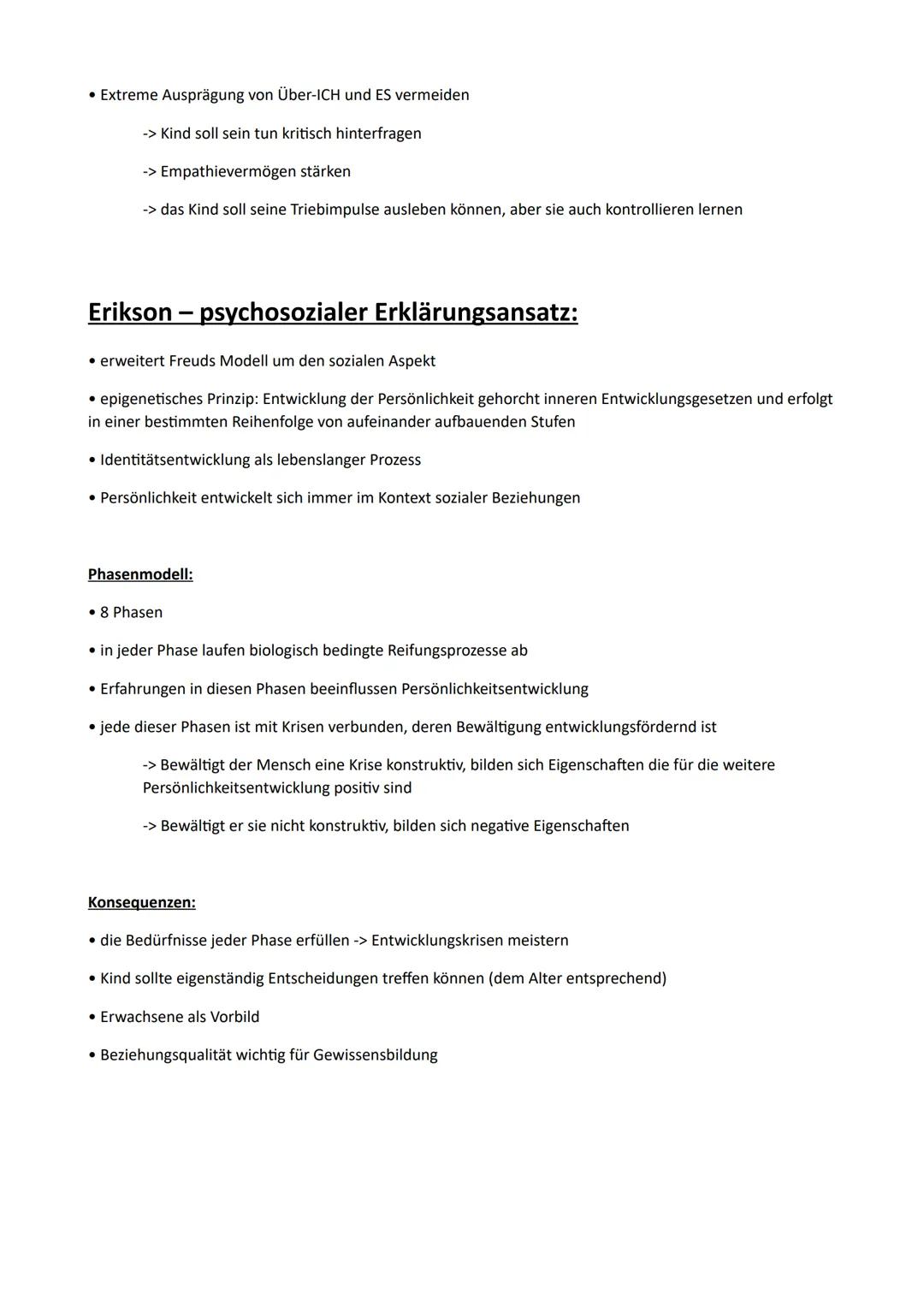 KINDLICHE ENTWICKLUNG NACH SIGMUND FREUD & ERIK ERIKSON
Freud: Psychosexuelle Entwicklung
• menschliches Sterben auf Befriedigung sexueller 