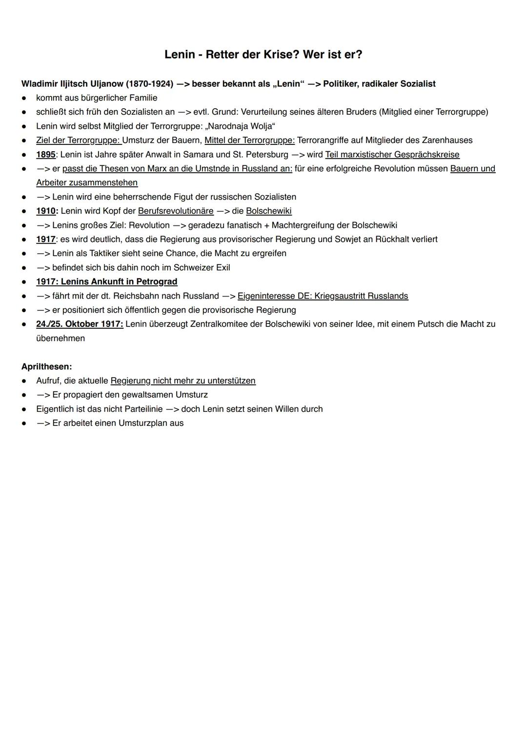 Die russischen Revolutionen
Zarenreich vom 19. bis zum 20. Jahrhundert in der Krise
Großteil der Gesellschaft sind Bauern (ca. 80%)
Bauernle