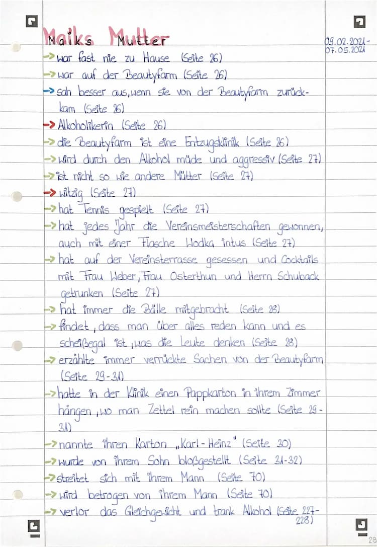 Know Buch Tschick, Charakterisierung Maiks Mutter  thumbnail