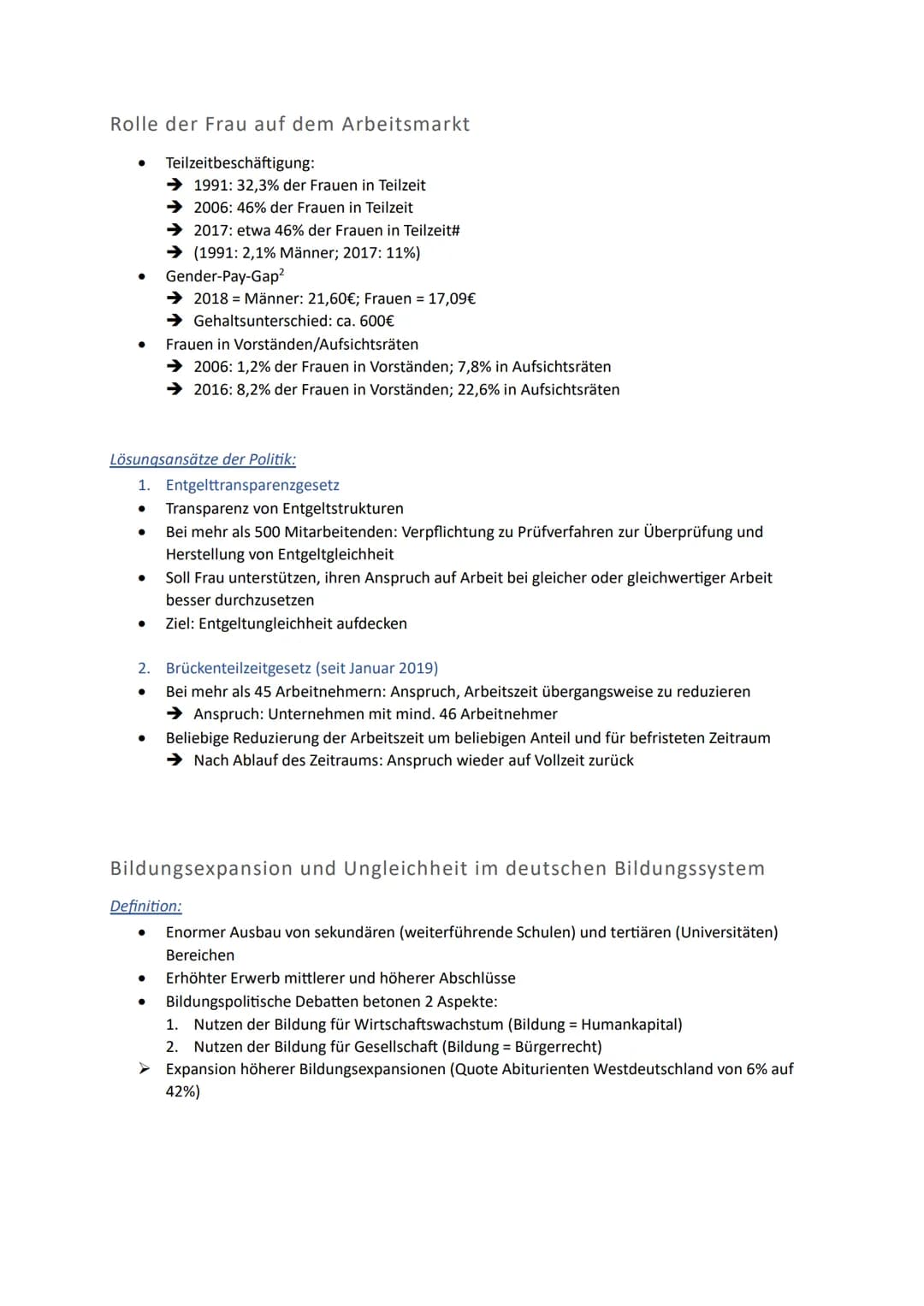 Strukturen sozialer Ungleichheit
1. Erscheinungsformen und Auswirkungen sozialer Ungleichheit
2. Wandel gesellschaftlicher und wirtschaftlic