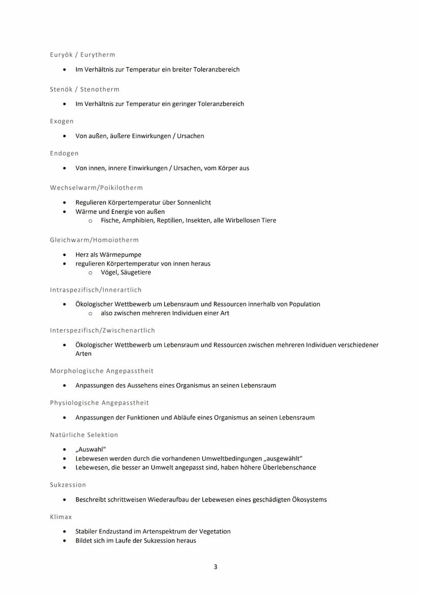 Ökologie
Fachbegriffe
Ökologie
● Wechselwirkungen zwischen Organismus und Umwelt
Biosphäre
●
Ökosystem
●
●
Biotop
Gesamtheit aller Ökosystem