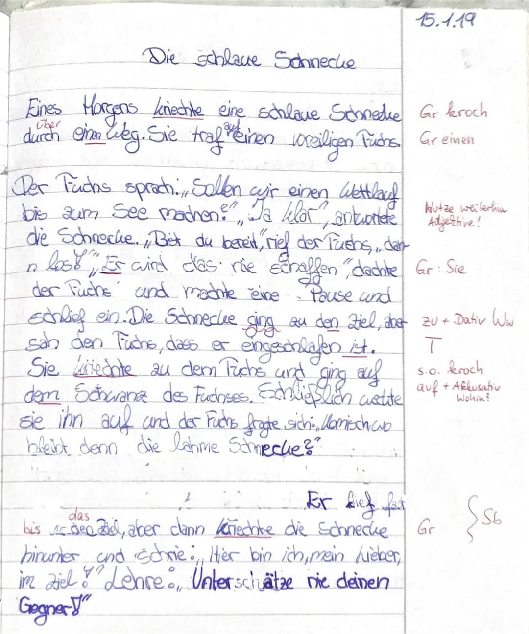 In
halt
1
2
Dar
stell
ung
Erwartungshorizont
Die Schülerin / Der Schüler ...
beschreibt kurz die Ausgangssituation, in der sich die zwei Tie