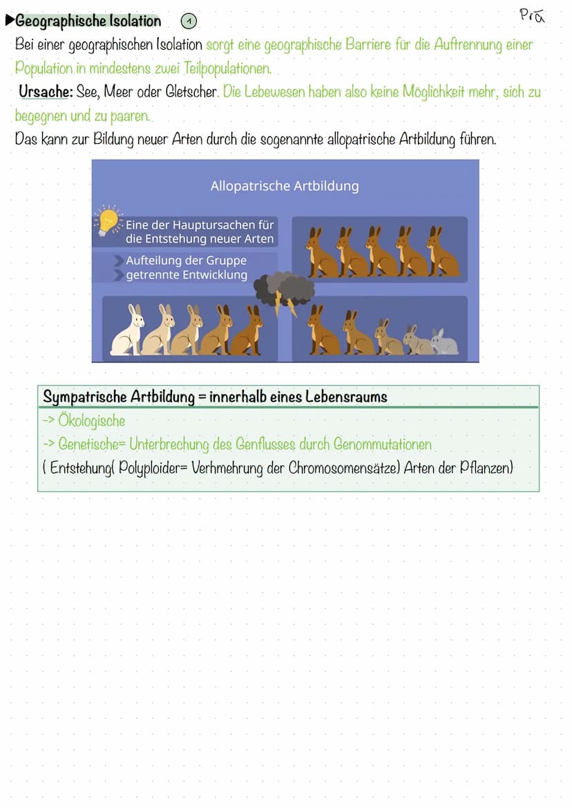 PRÀ POSTZYGOTISCHE ISOLATIONSMECHANISMEN
Definition Isolation: Abtrennung oder Abkapselung
Definition Isolationsmechanismen : (auch: Reprodu