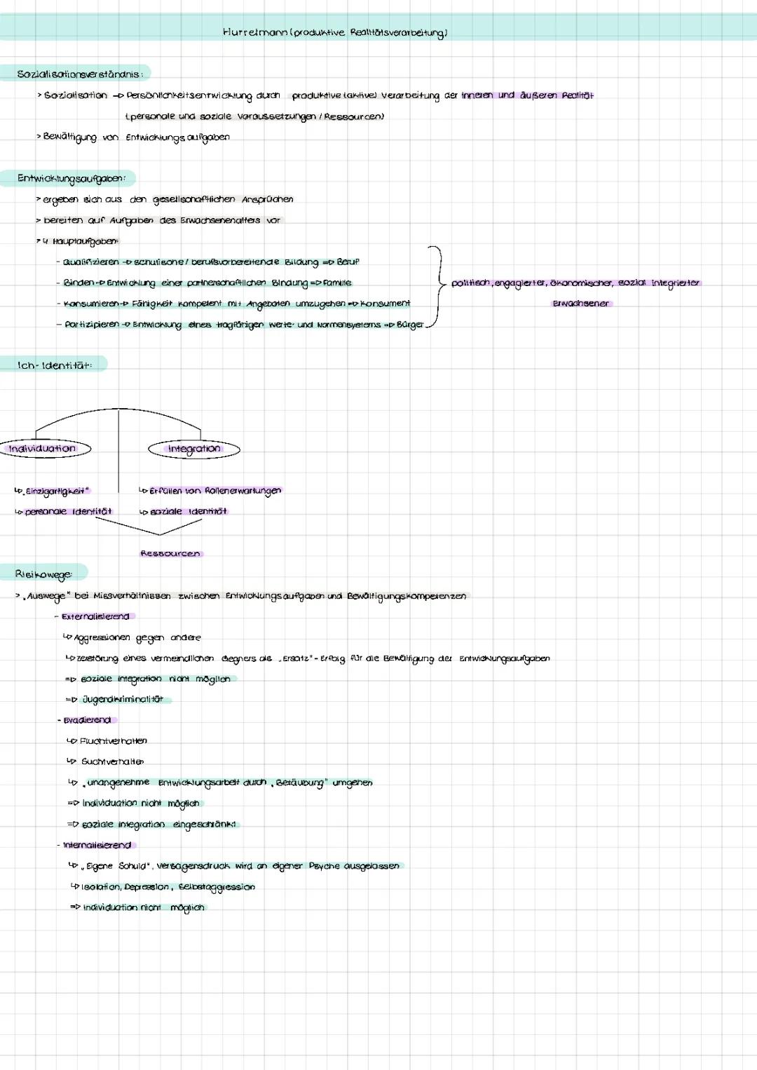 Entwicklungsaufgaben im Jugendalter: Hurrelmann und Havighurst Theorien