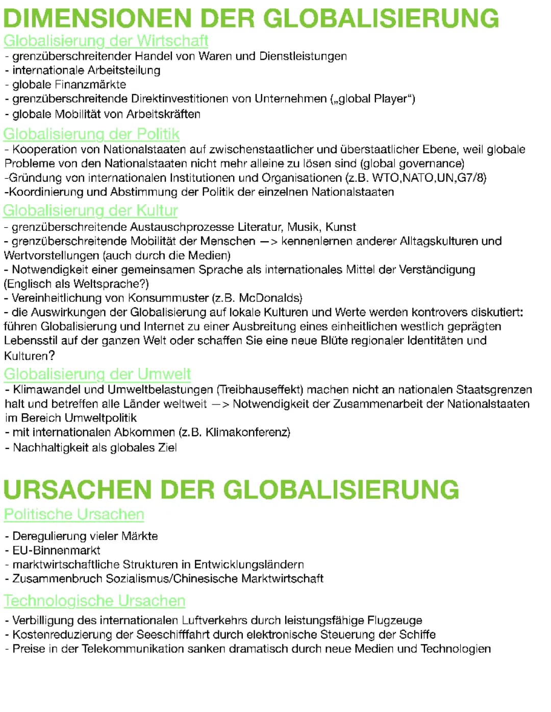 Globalisierung 