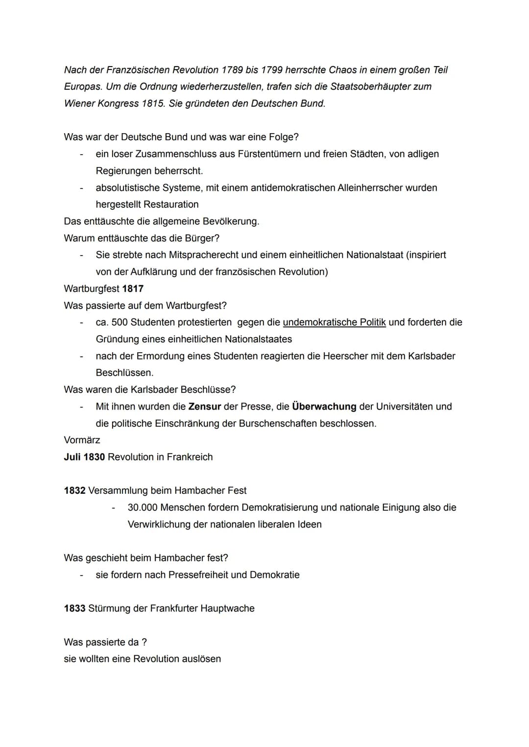 Nach der Französischen Revolution 1789 bis 1799 herrschte Chaos in einem großen Teil
Europas. Um die Ordnung wiederherzustellen, trafen sich