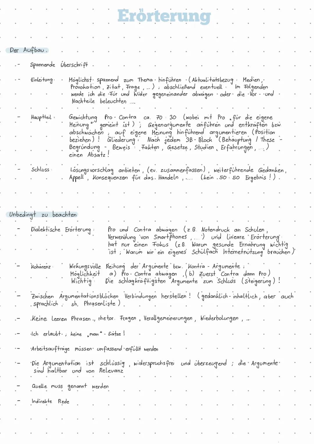 Der Aufbau.
Spannende überschrift
Einleitung.
Hauptteil.
Schluss
Unbedingt
Kohárenz
Möglichst spannend zum Thema hinführen. (Aktualitätsbezu